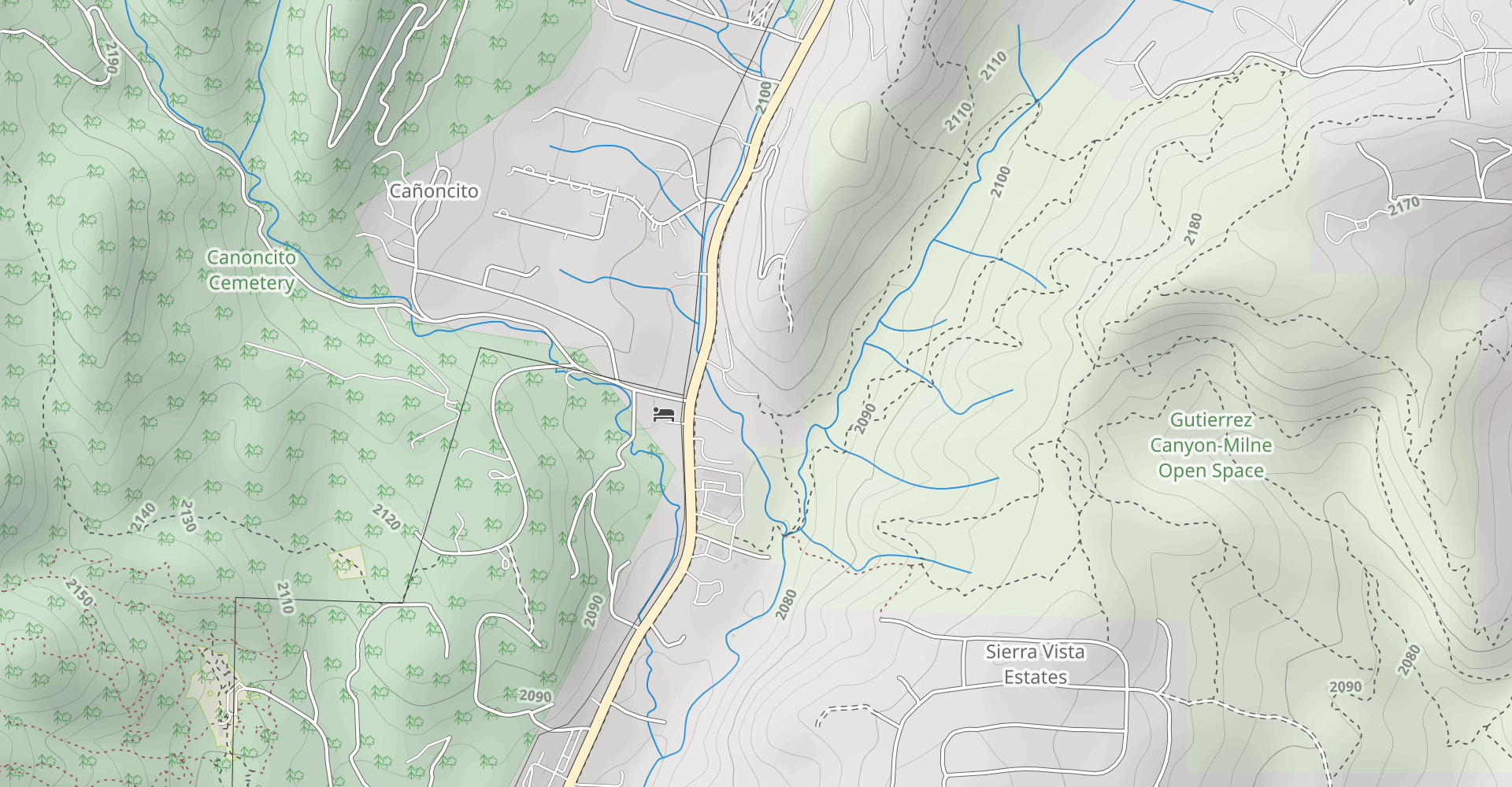 Milne, Wagon Road, Ridge and Arroyo Loop East