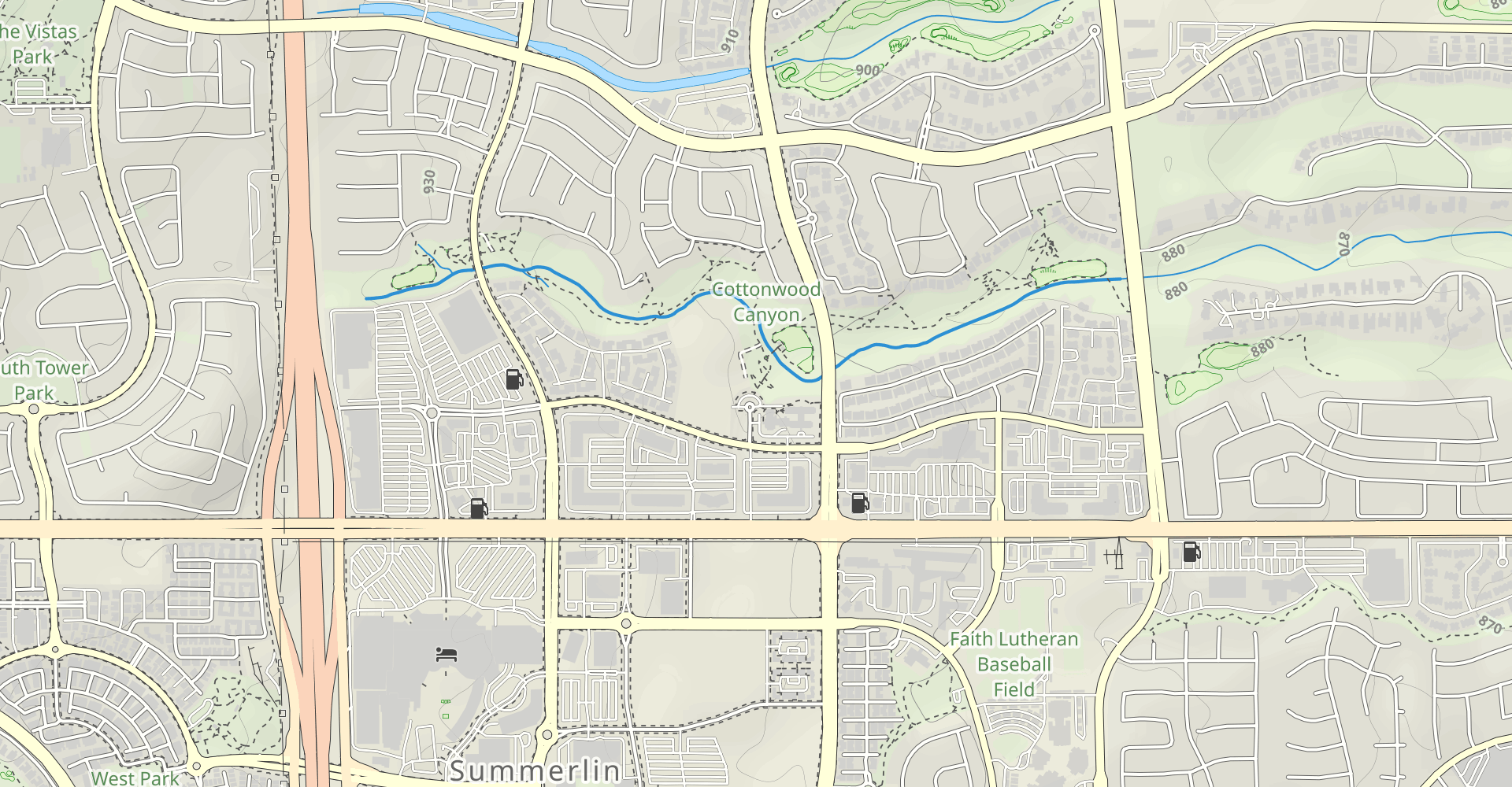 Summerlin Cottonwood Canyon Park Trail