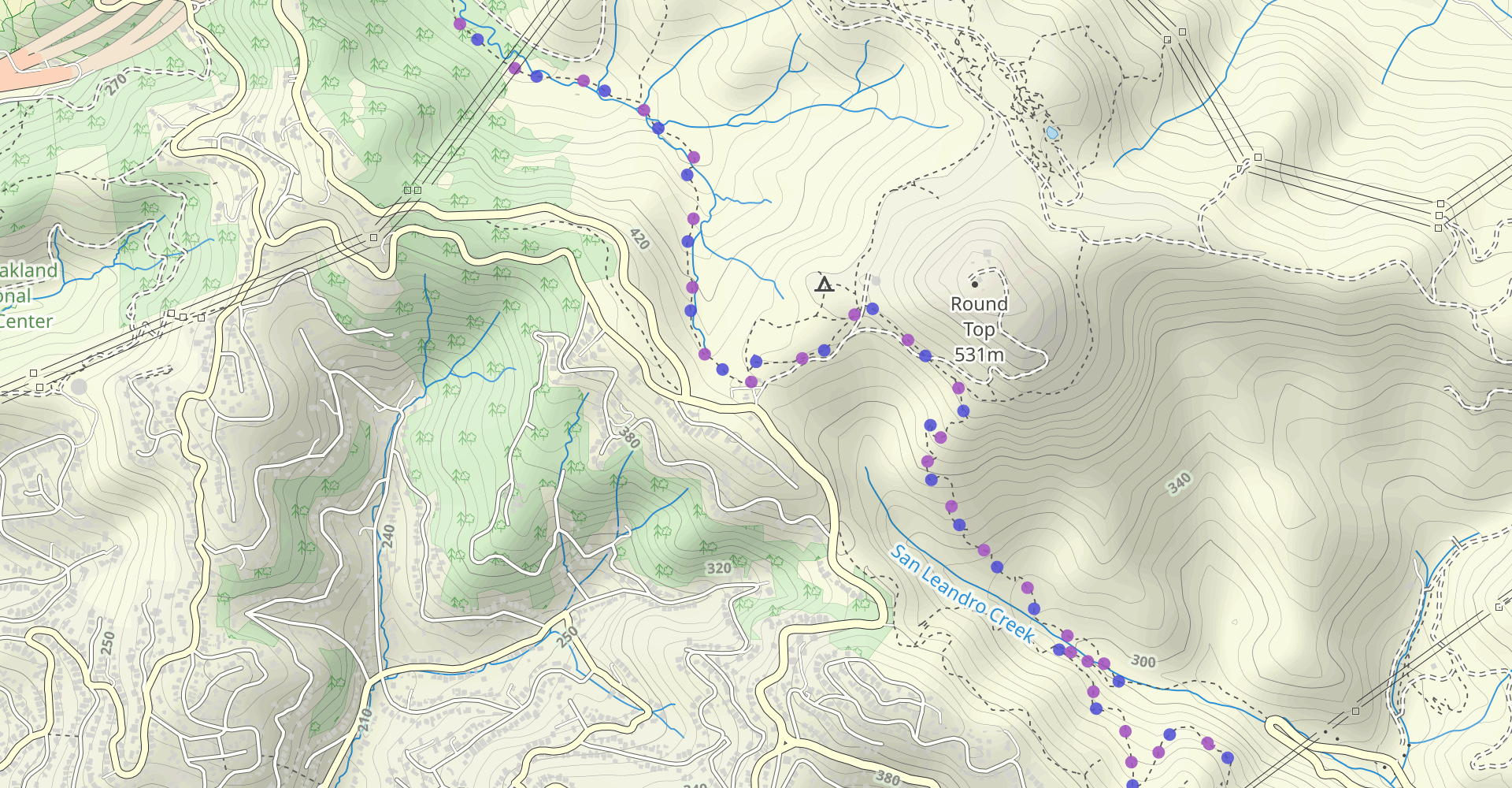 Bay Area Ridge, Round Top Loop, and Volcanic Trail Loop