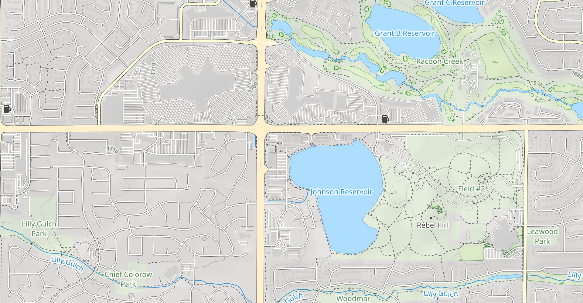 Johnson Reservoir and Clement Park Loop