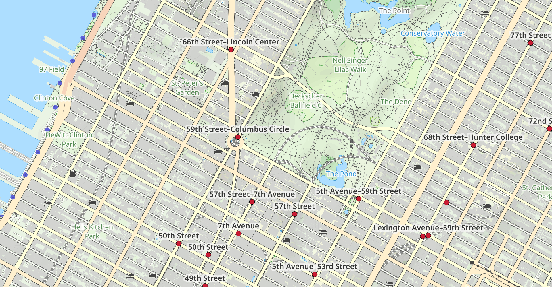 Central Park: East and West Drive Loop