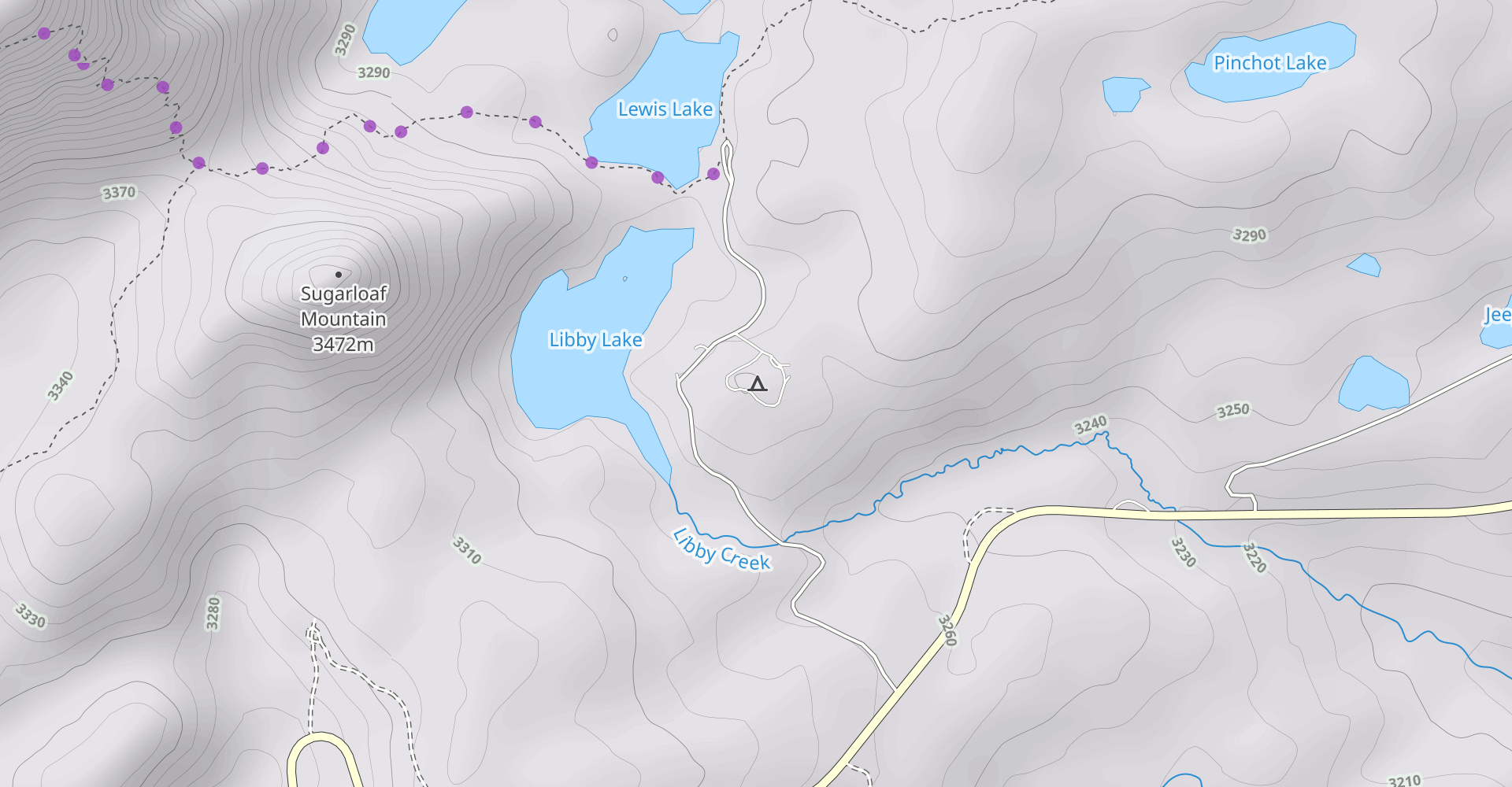 Lewis Lake, Medicine Bow Peak and South Gap Lake Loop