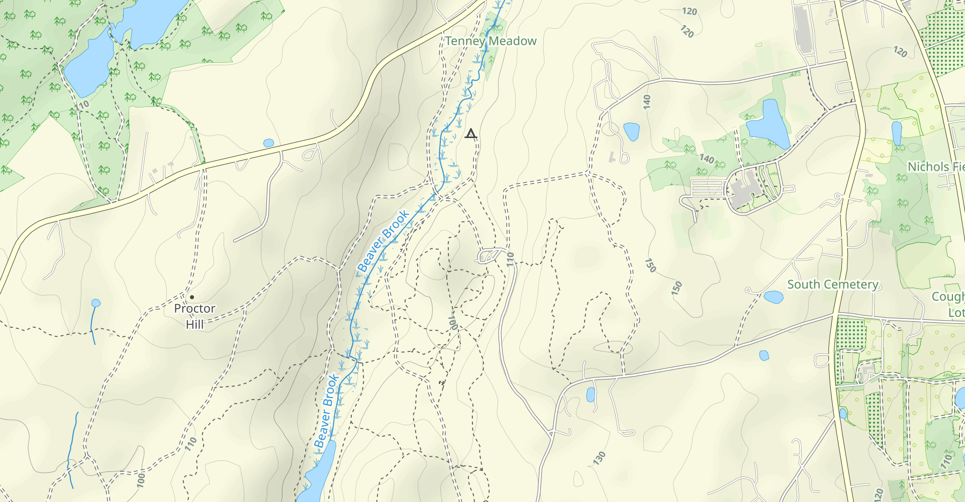 Elkins Road to Eastman Meadow and Maple Ridge Trail