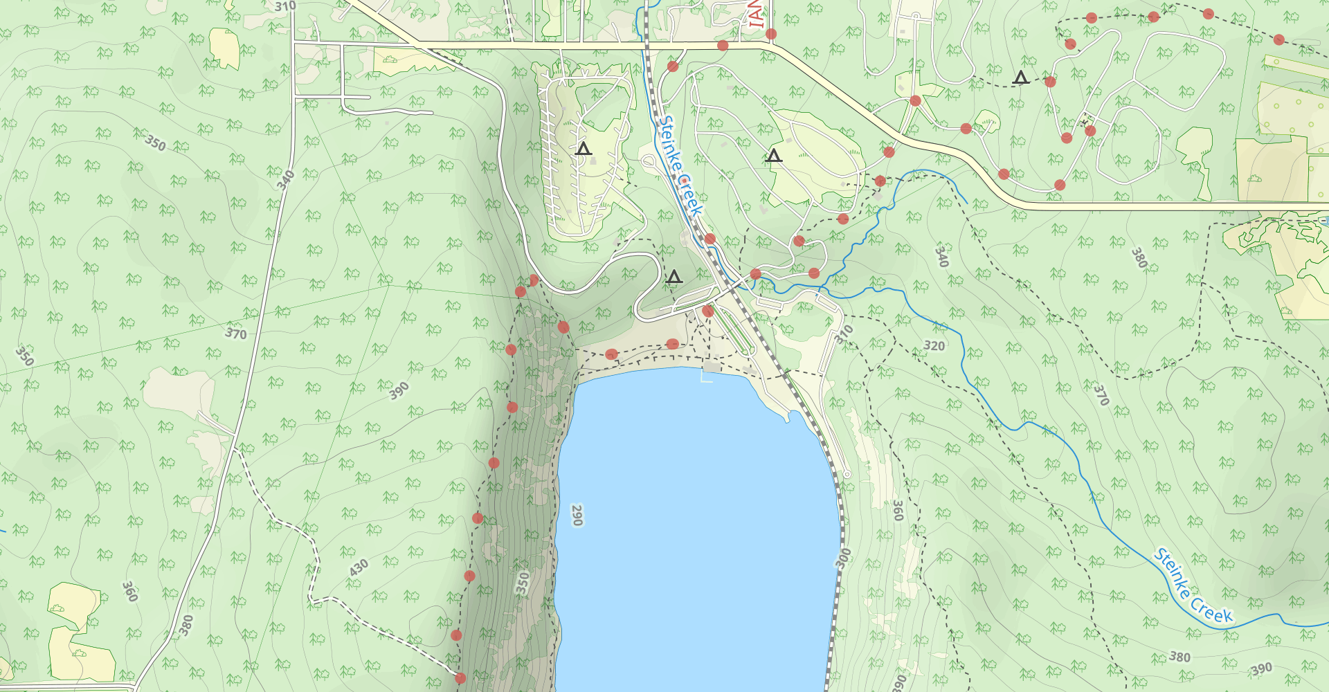 Devil's Lake via West Bluff Trail