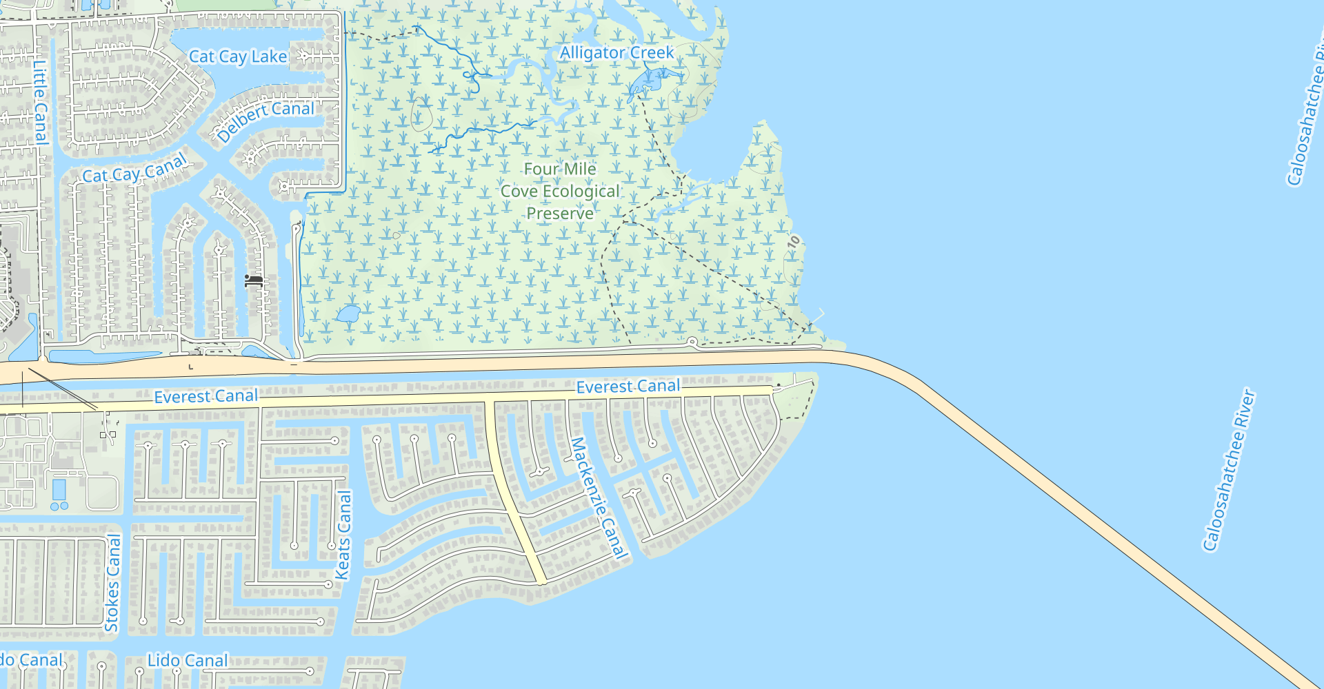 Four Mile Cove Ecological Preserve Trail