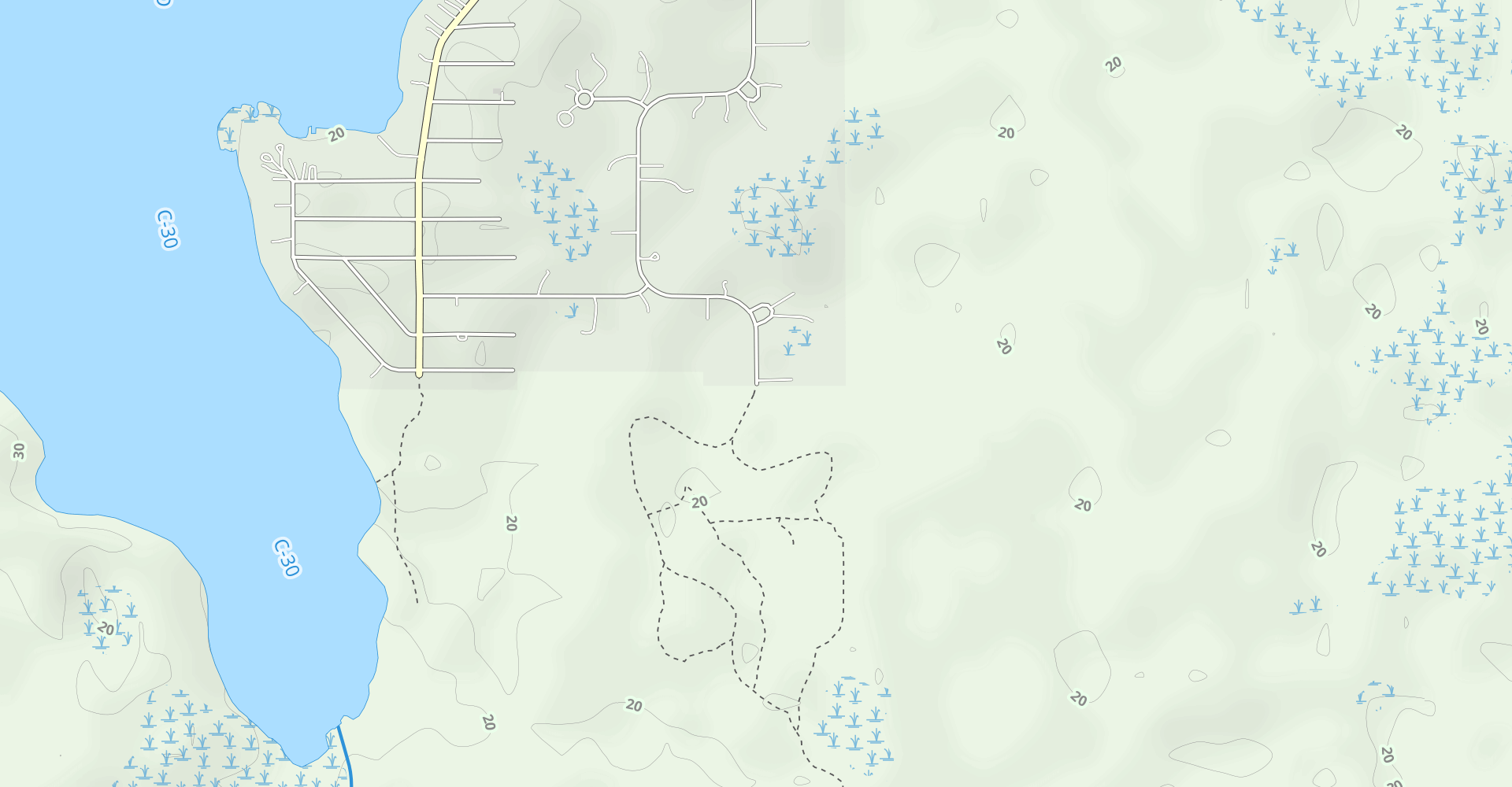 Isle of Pine White Trail and Red Trail Loop