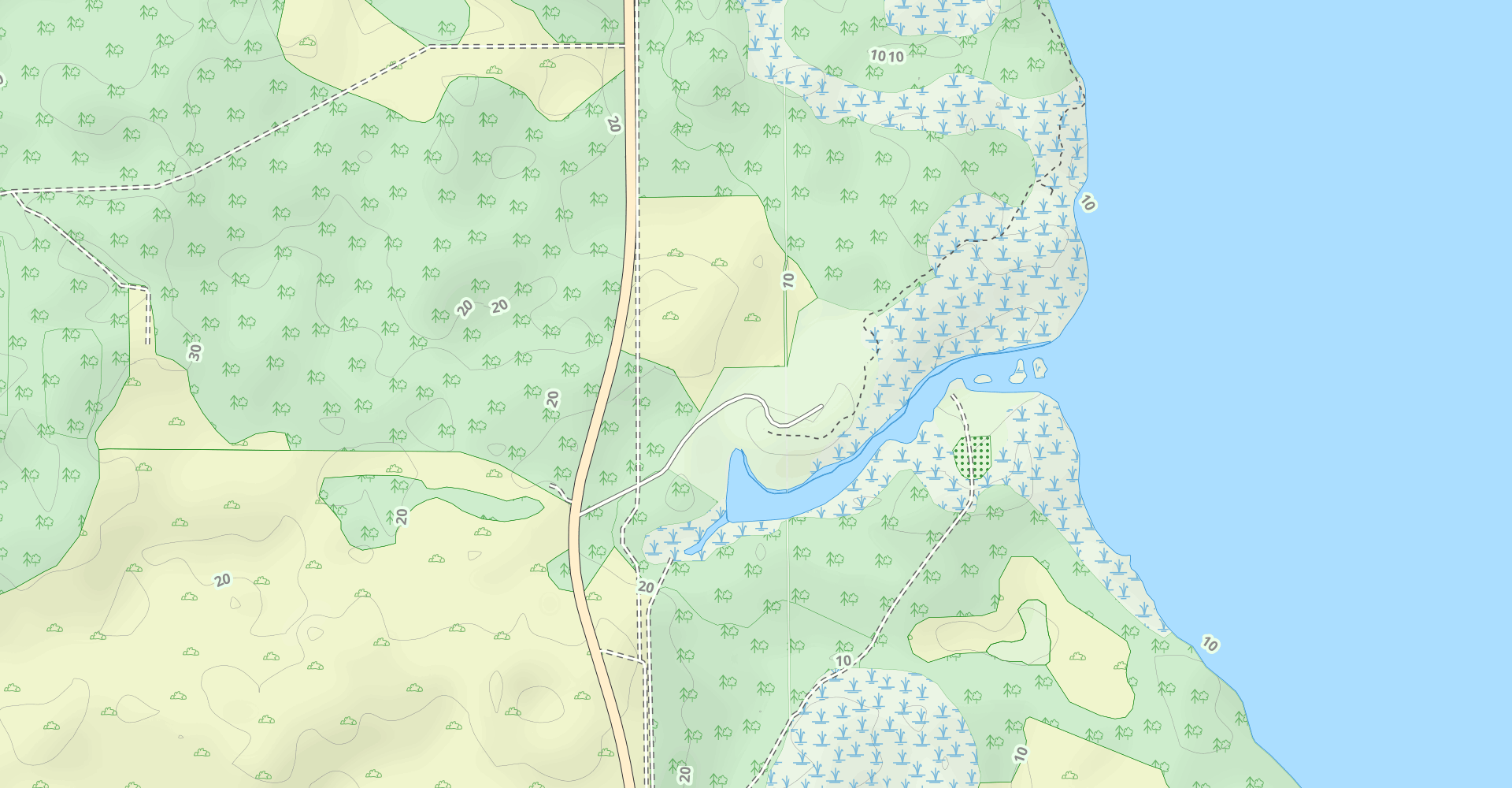 Silver Glen Springs to Lake George Trail