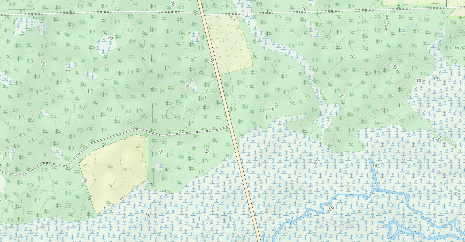 Caravelle Ranch White, Yellow, Red and Boundary Road