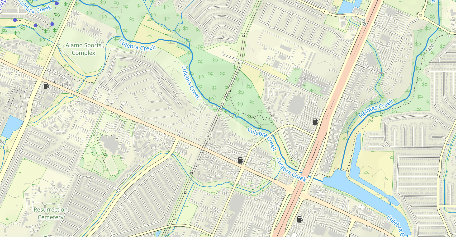 Hike Culebra Creek Park Trail