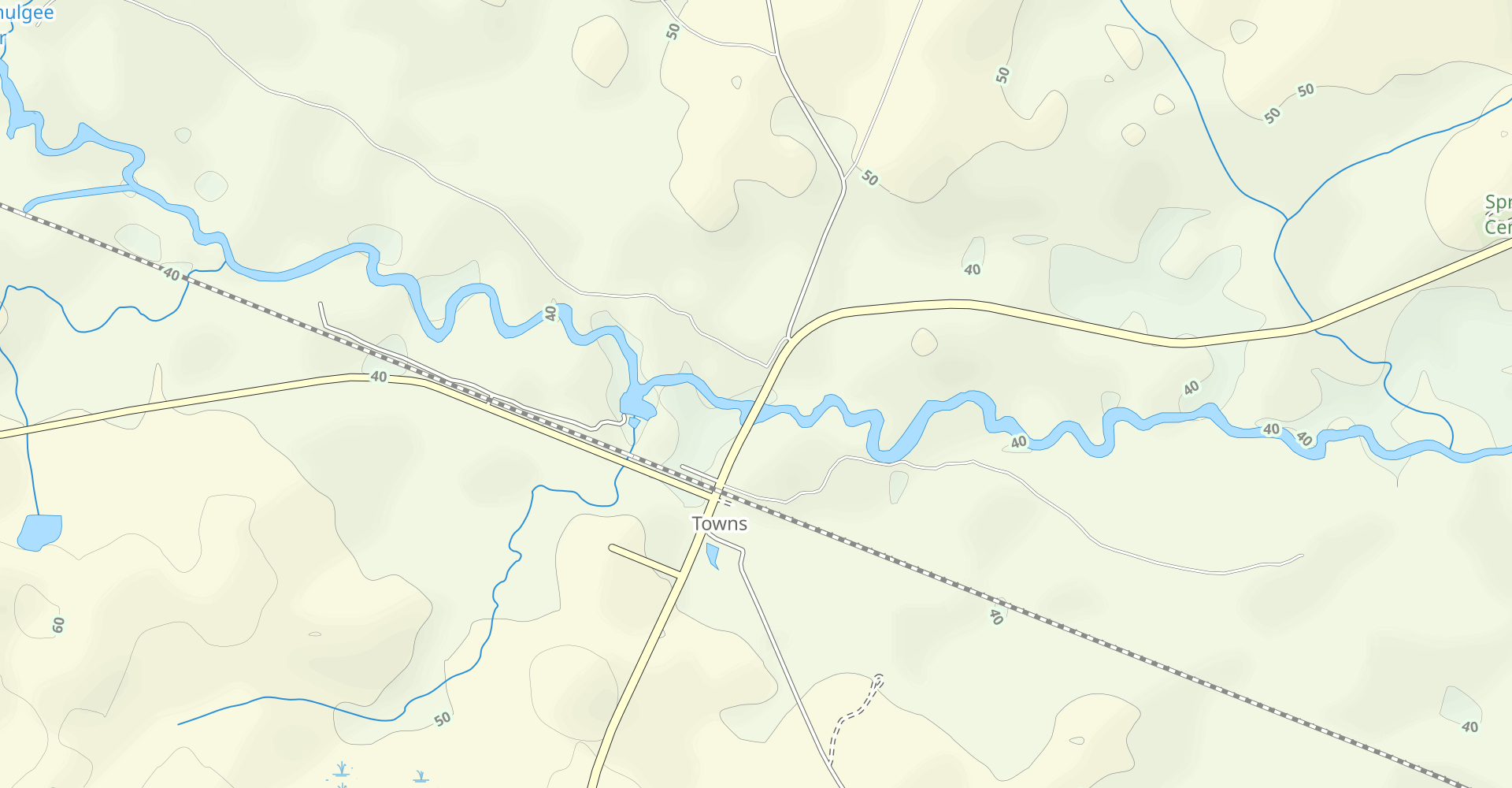 Little Ocmulgee River: Towns to Lumber City