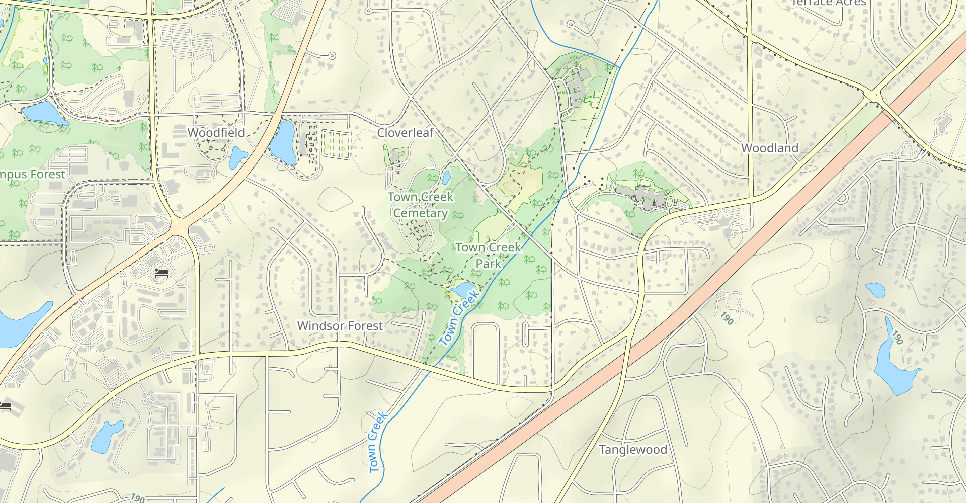 Town Creek Park Lake
