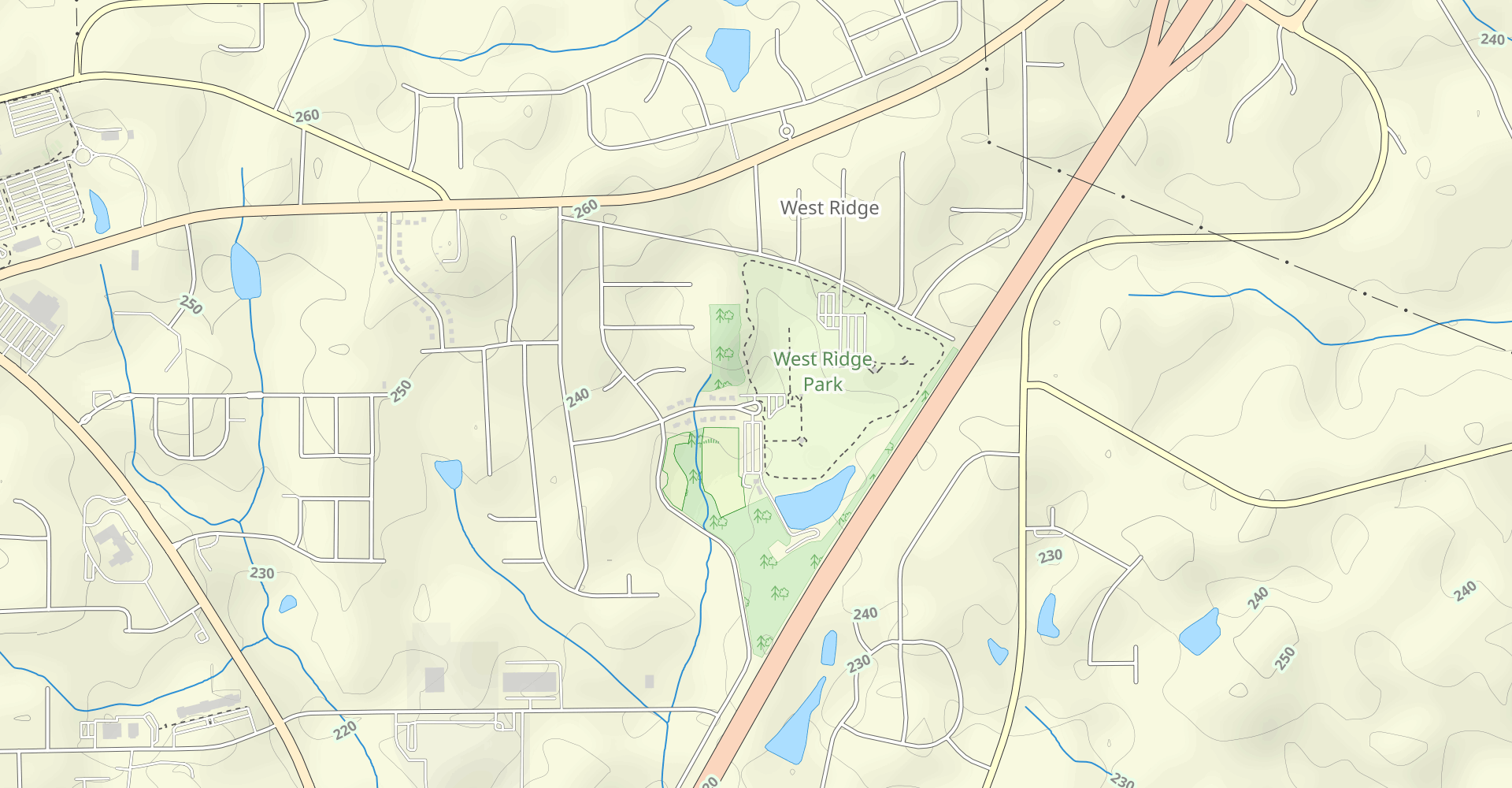 West Ridge Park Fitness Trail