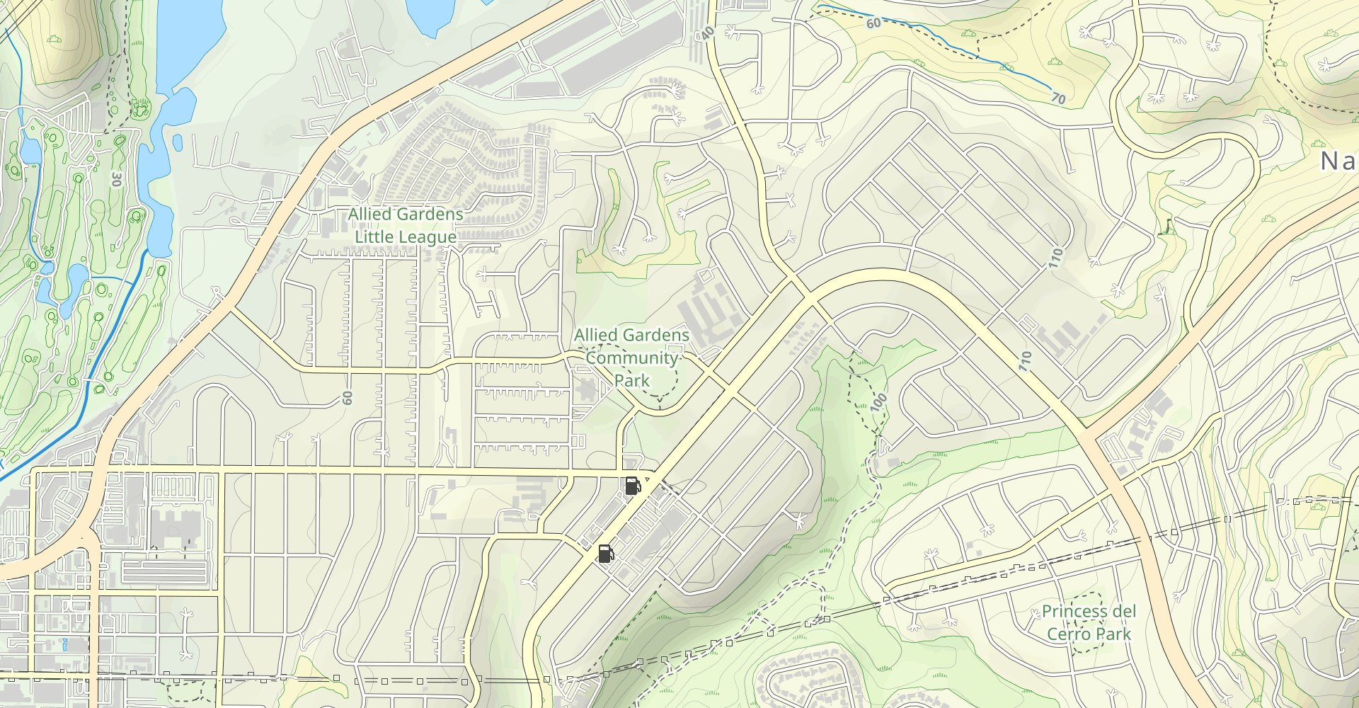 Allied Gardens Park Loop