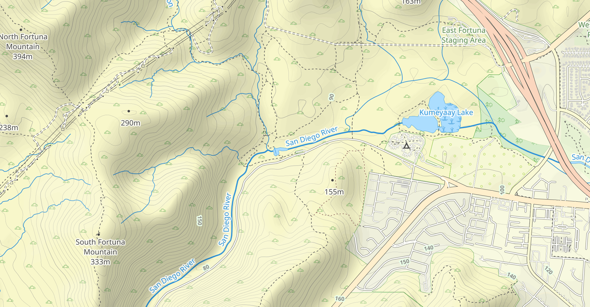 Old Mission Dam to North and South Fortuna Loop