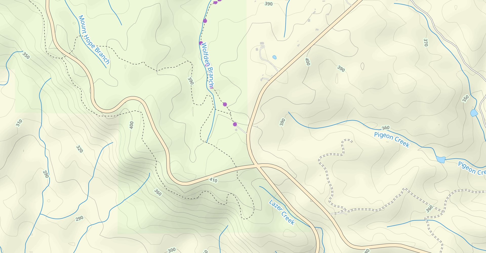 Pine Mountain Trail to Cascade Falls