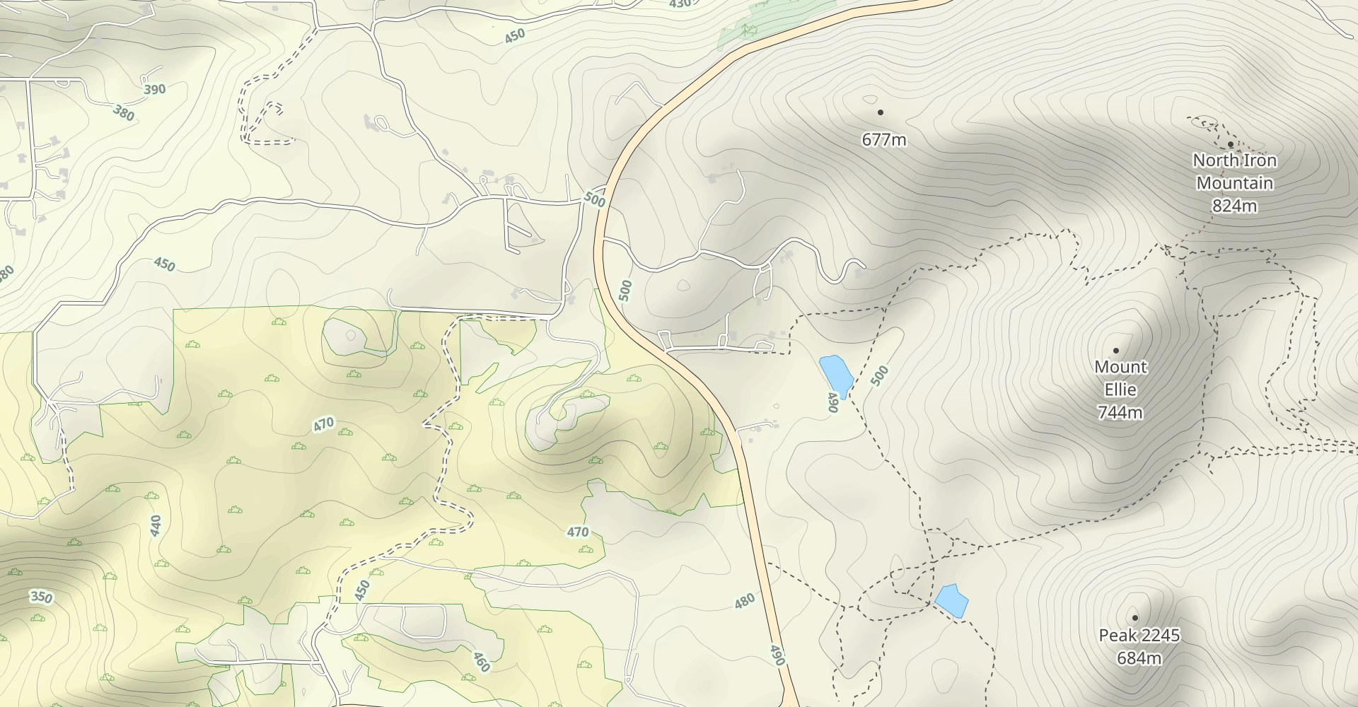 Ellie Lane Trail to Iron Mountain Trail Loop
