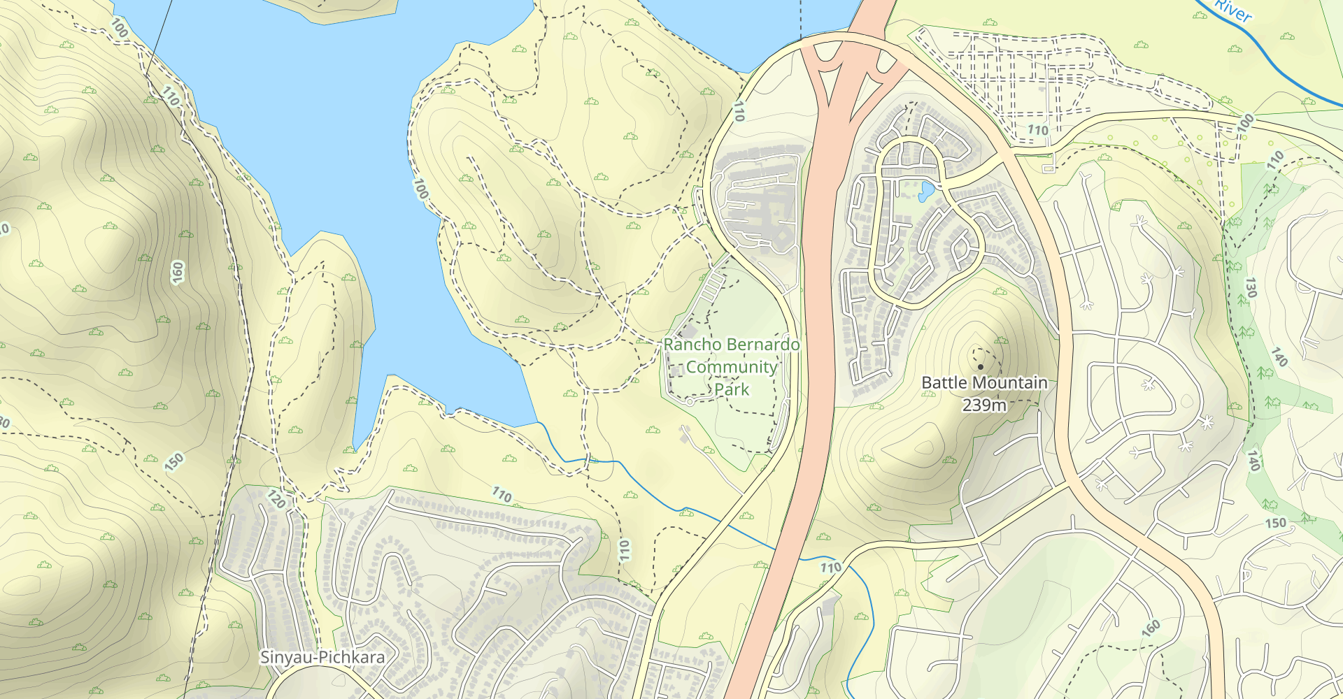 Lake Hodges Short Path