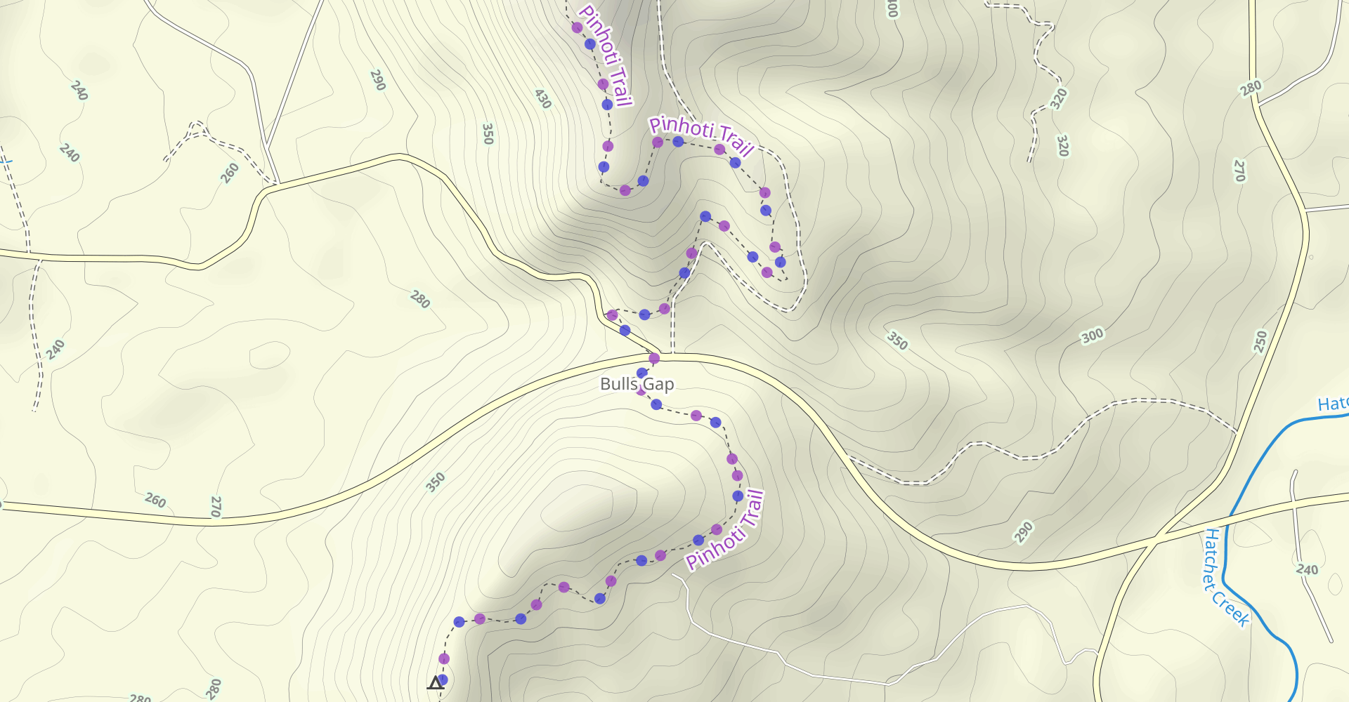 County Road 600-1 to Talladega Scenic Highway OHV Trail