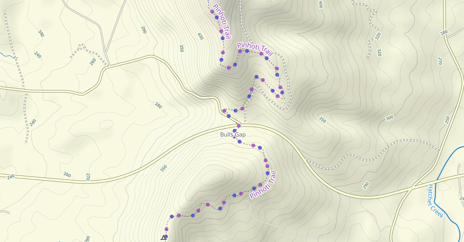Horn Mountain via Pinhoti Trail
