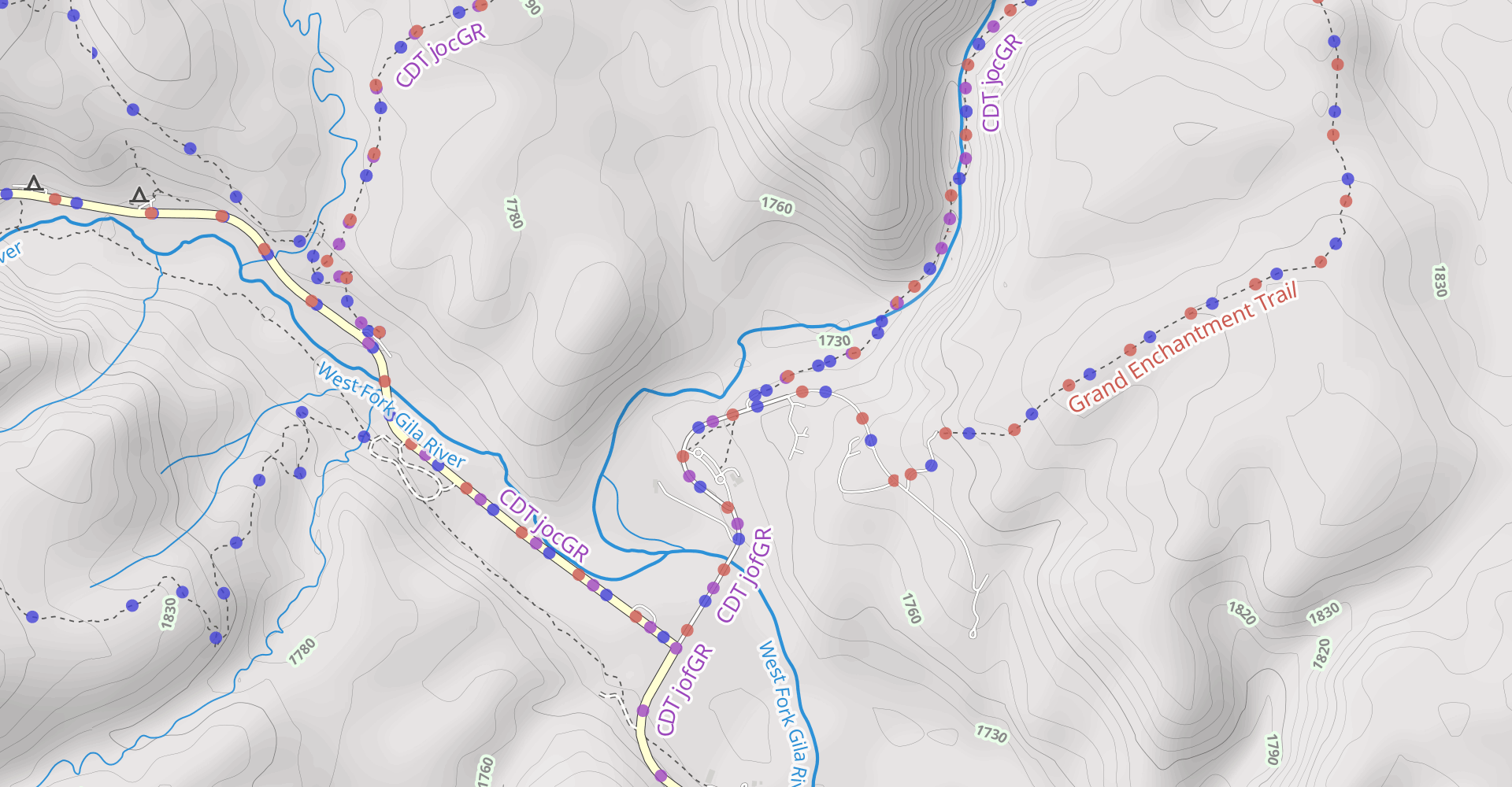 Middlefork (Lightfeather) Hot Springs Trail