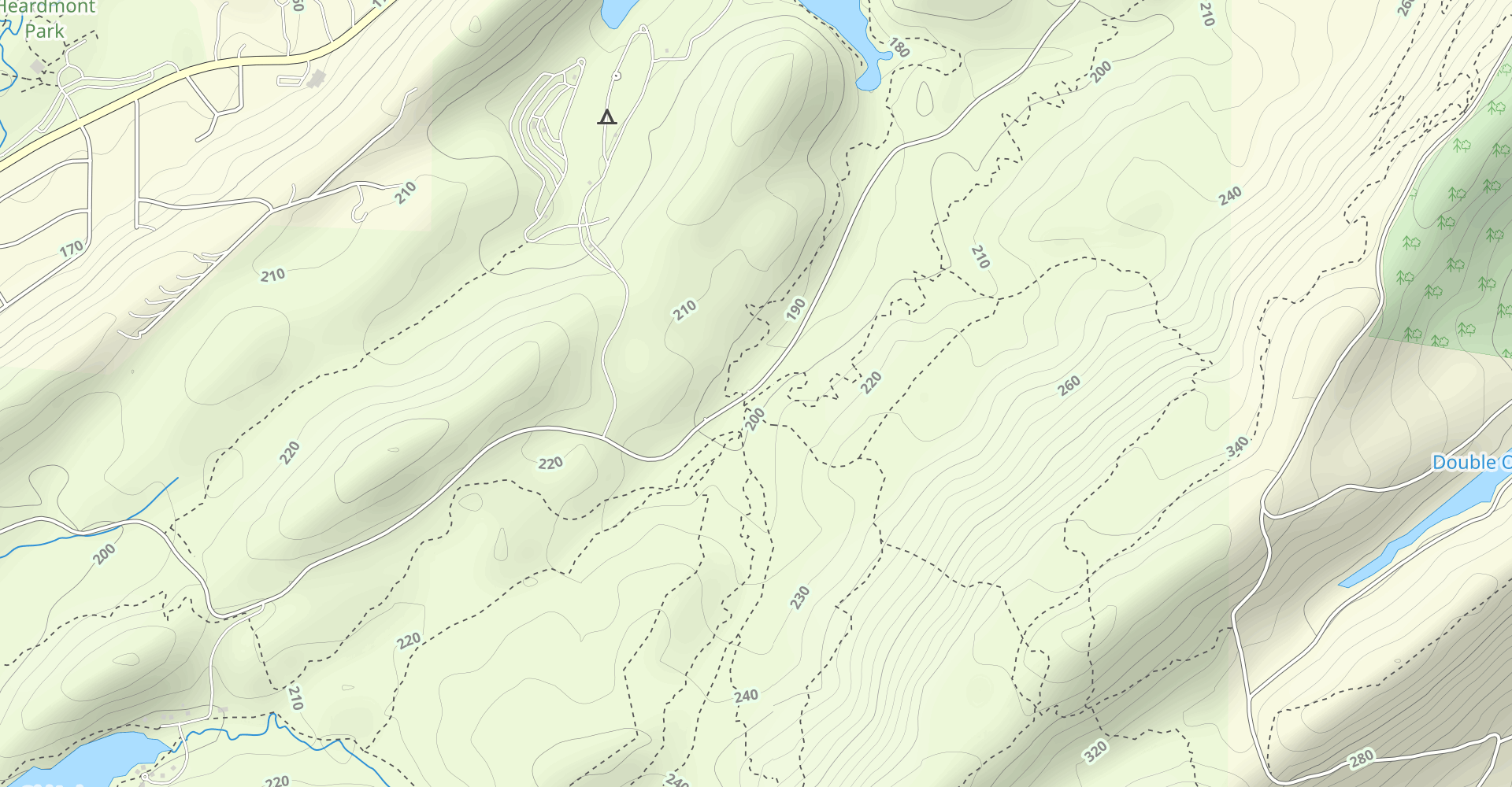 Tranquility Lake Loop via White Trail, Foothills Trail, and Cat Dog Snake
