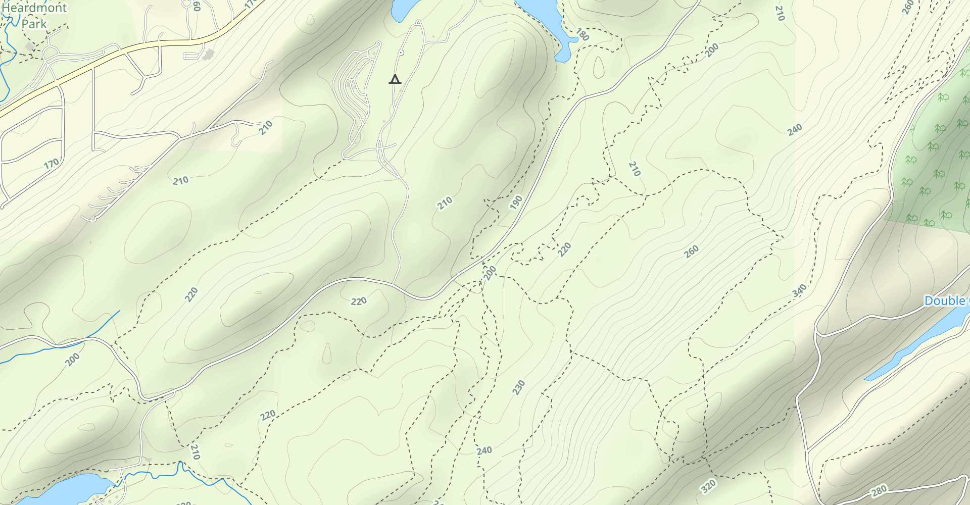 Kings Chair Overlook via Red Road