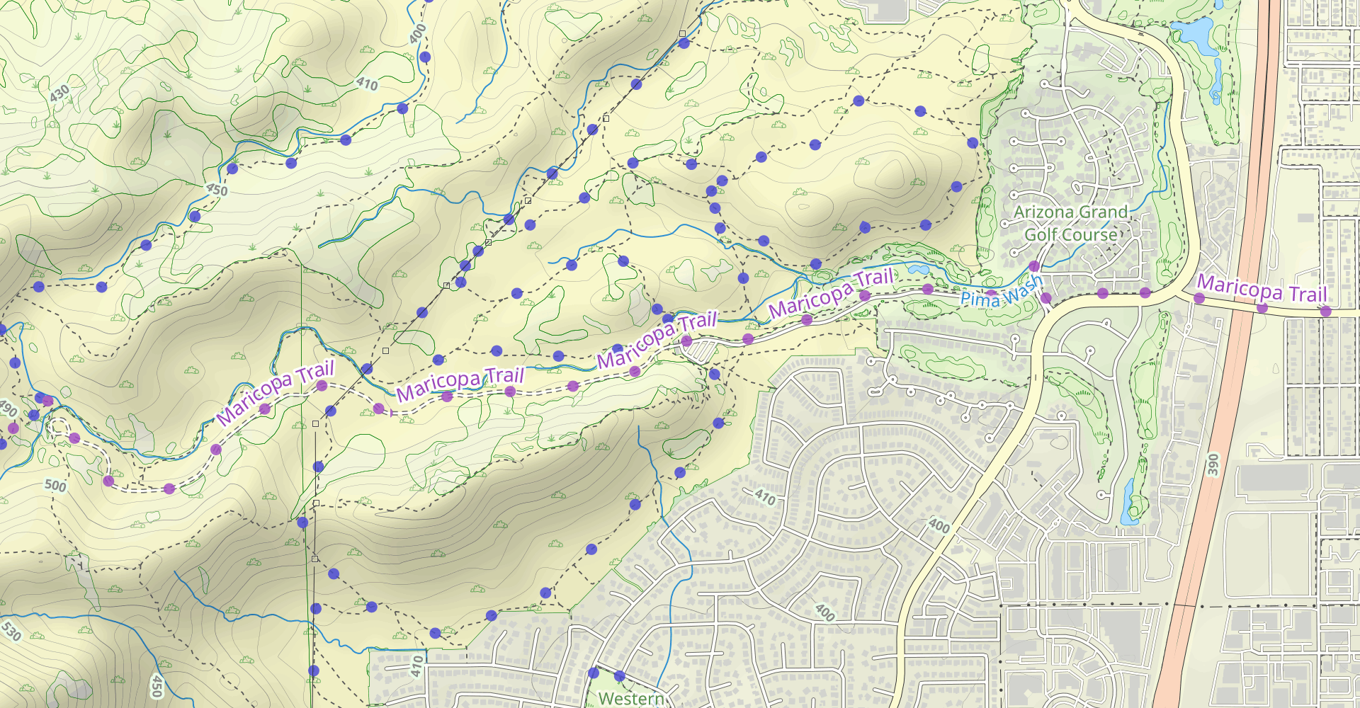 Pima Wash and Desert Classic Loop