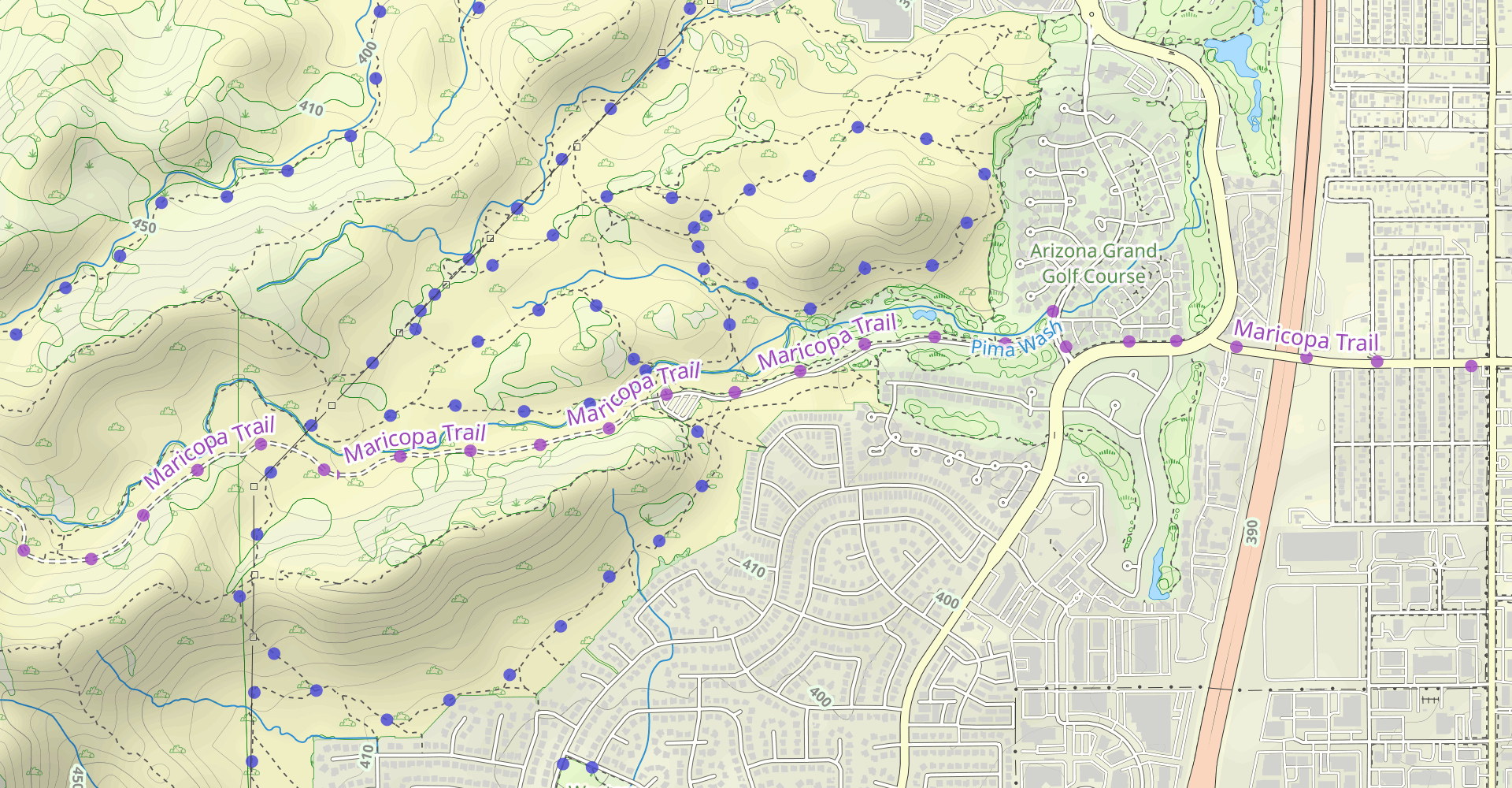 Pima Wash and Mormon Loop