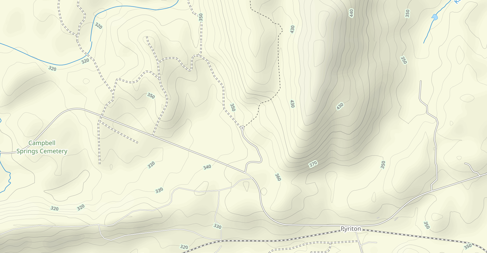 Odum Trail, Nubbin Creek Trail, and Cave Creek Trail