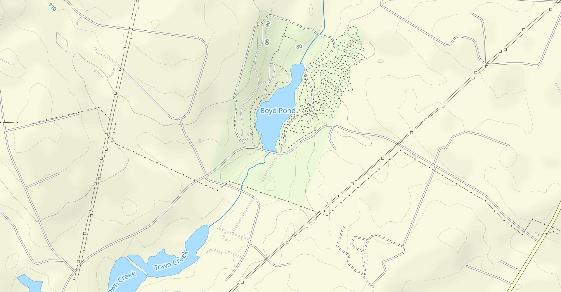 Boyd Pond Mountain Biking Trails