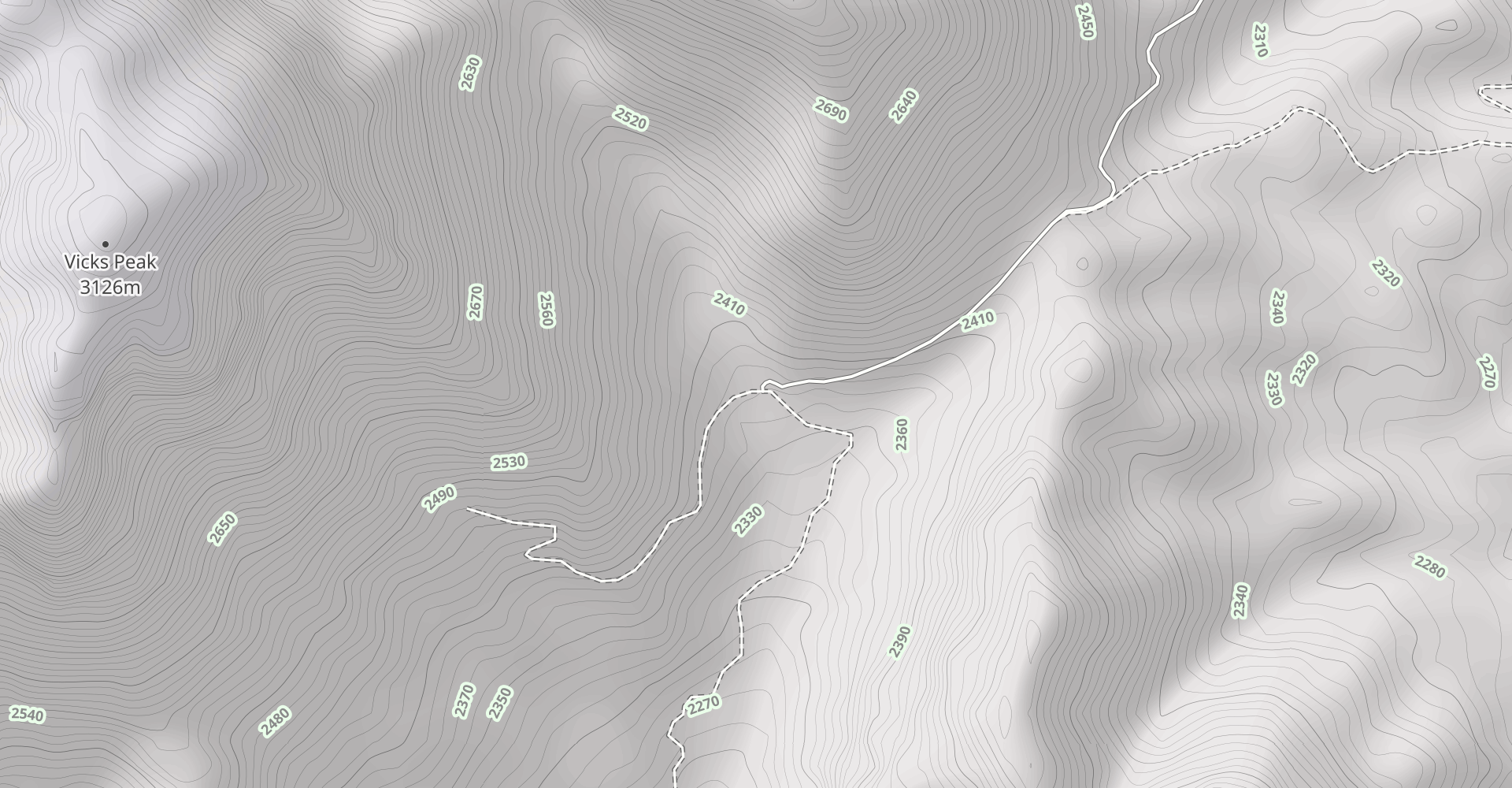 Vick's Peak and San Mateo Mountain Loop