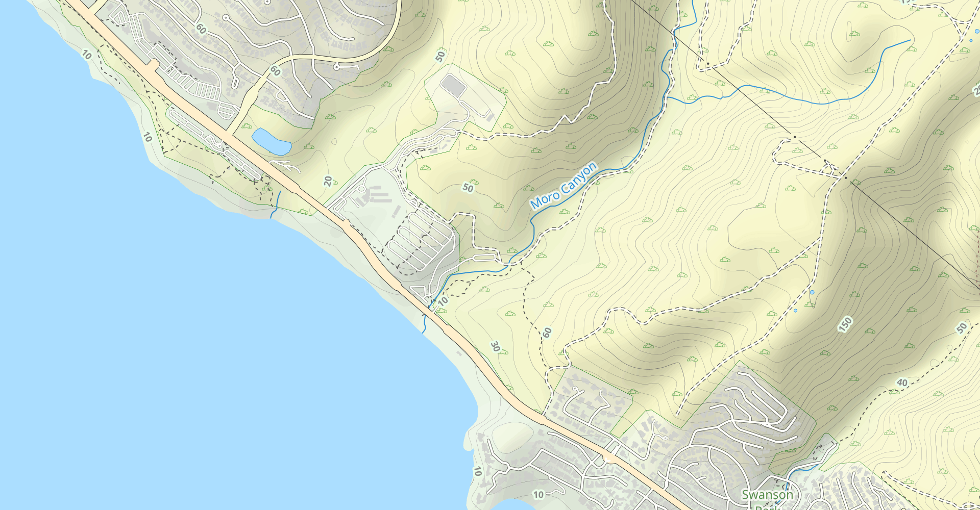 Moro Ridge Spur to Moro Ridge Road
