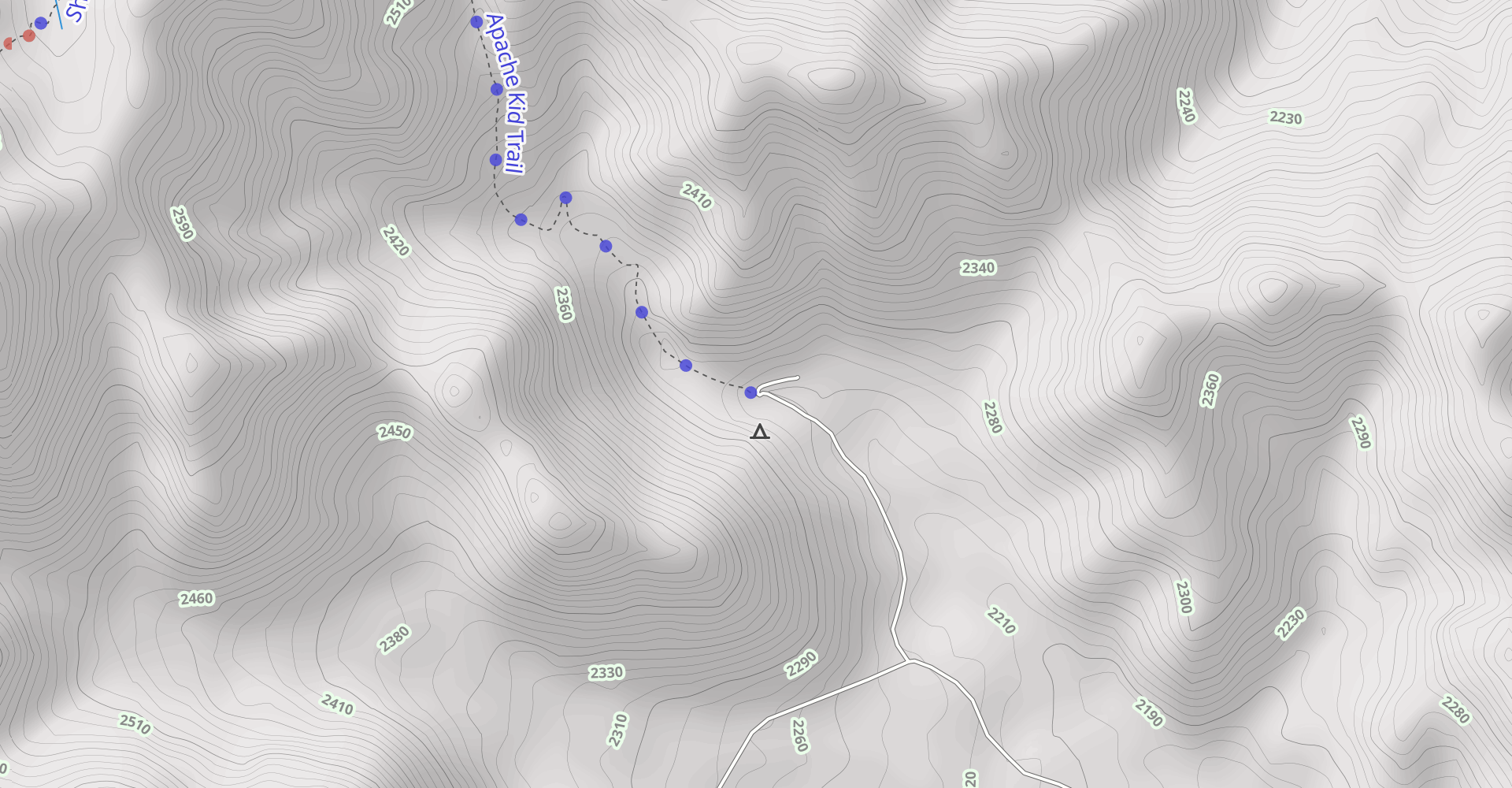 West Blue Mountain via Apache Kid Trail #43
