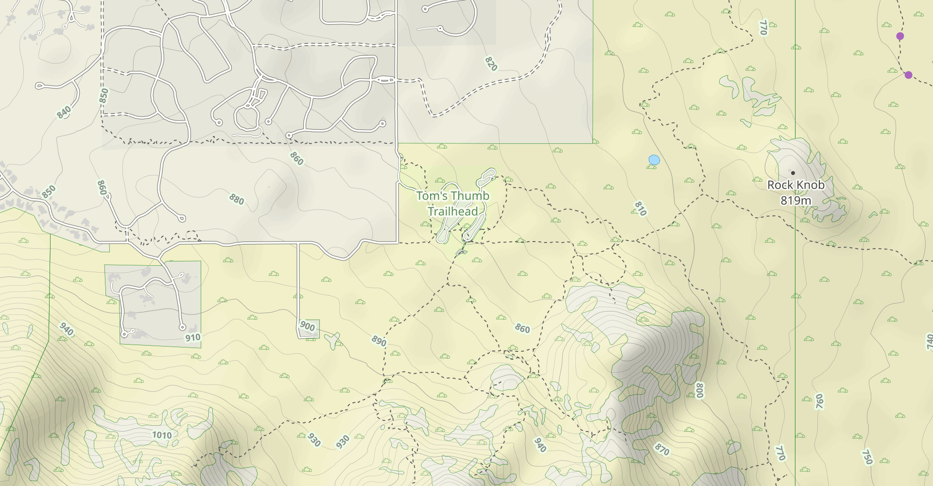 Tom's Thumb, Feldspar, and Marcus Landslide Loop