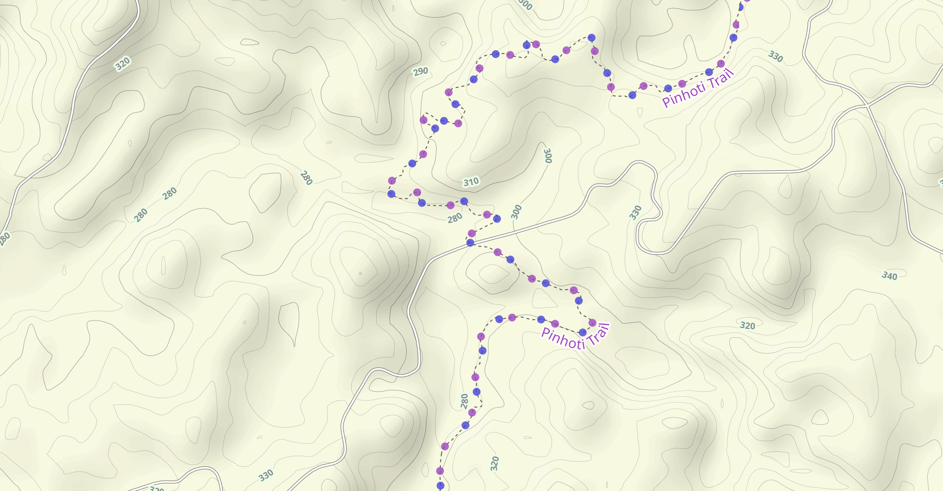 Highrock Lake to Pine Glen Campground via Pinhoti Trail
