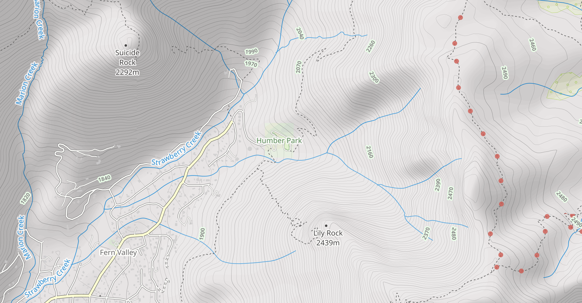 Devils Slide, Willow Creek and Caramba Trail to Skunk Cabbage Meadow