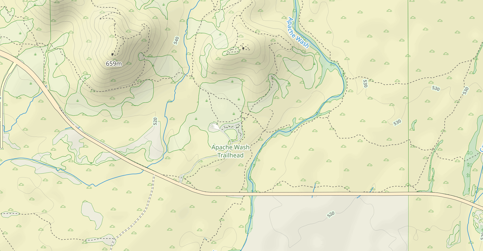 Ridgeback and Apache Wash Trail Loop