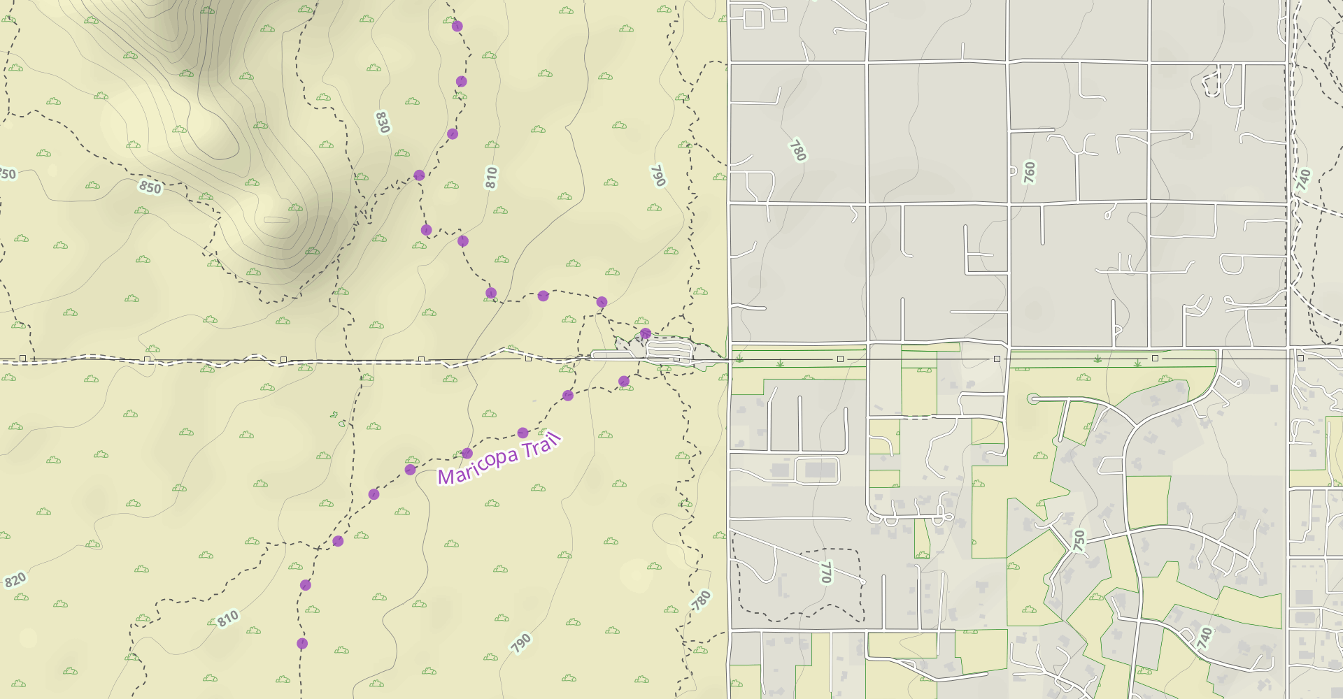 Bootlegger Trail to Powerline Road Loop