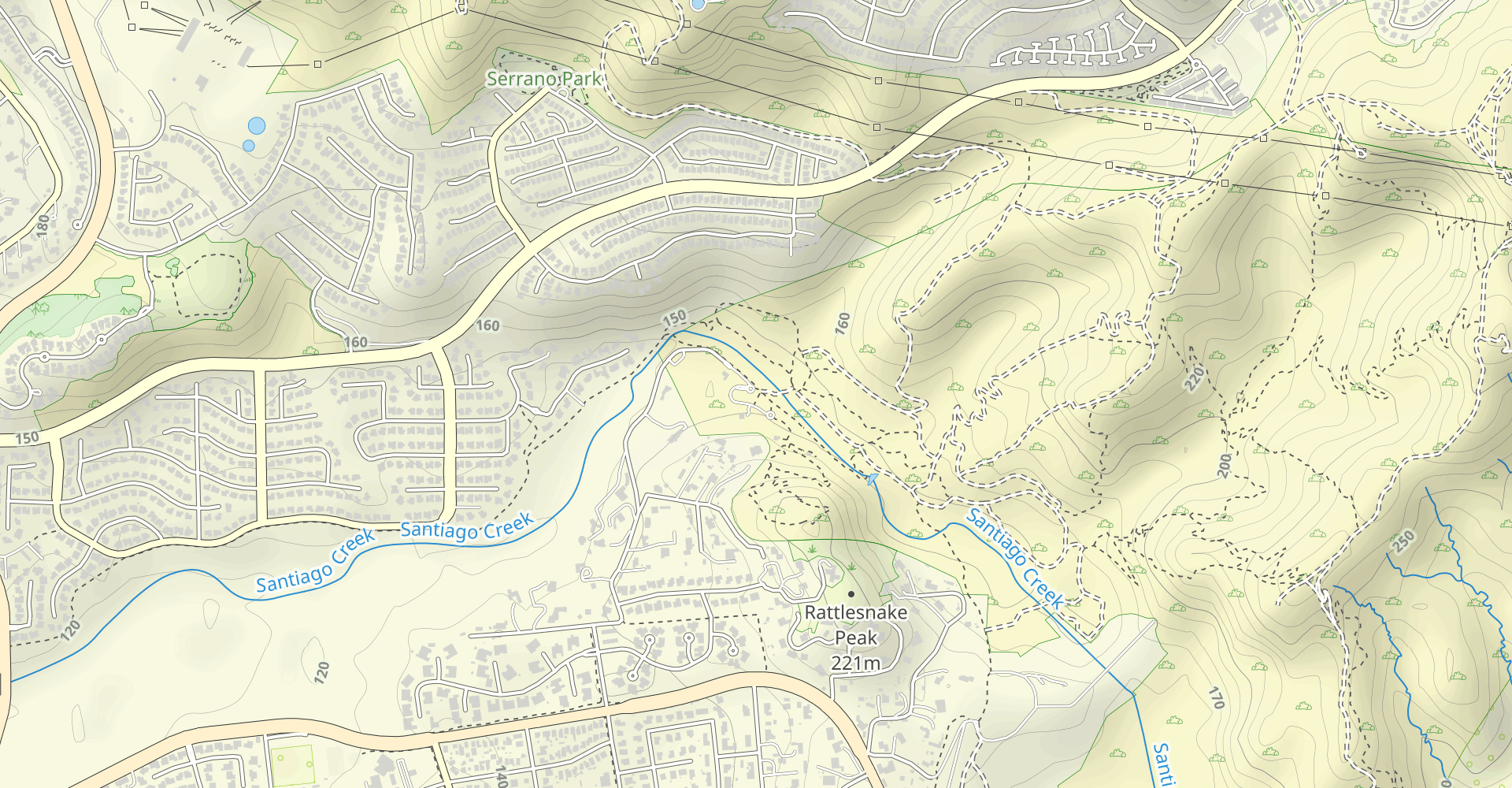 Santiago Oaks Trail and Peralta Hills Trail