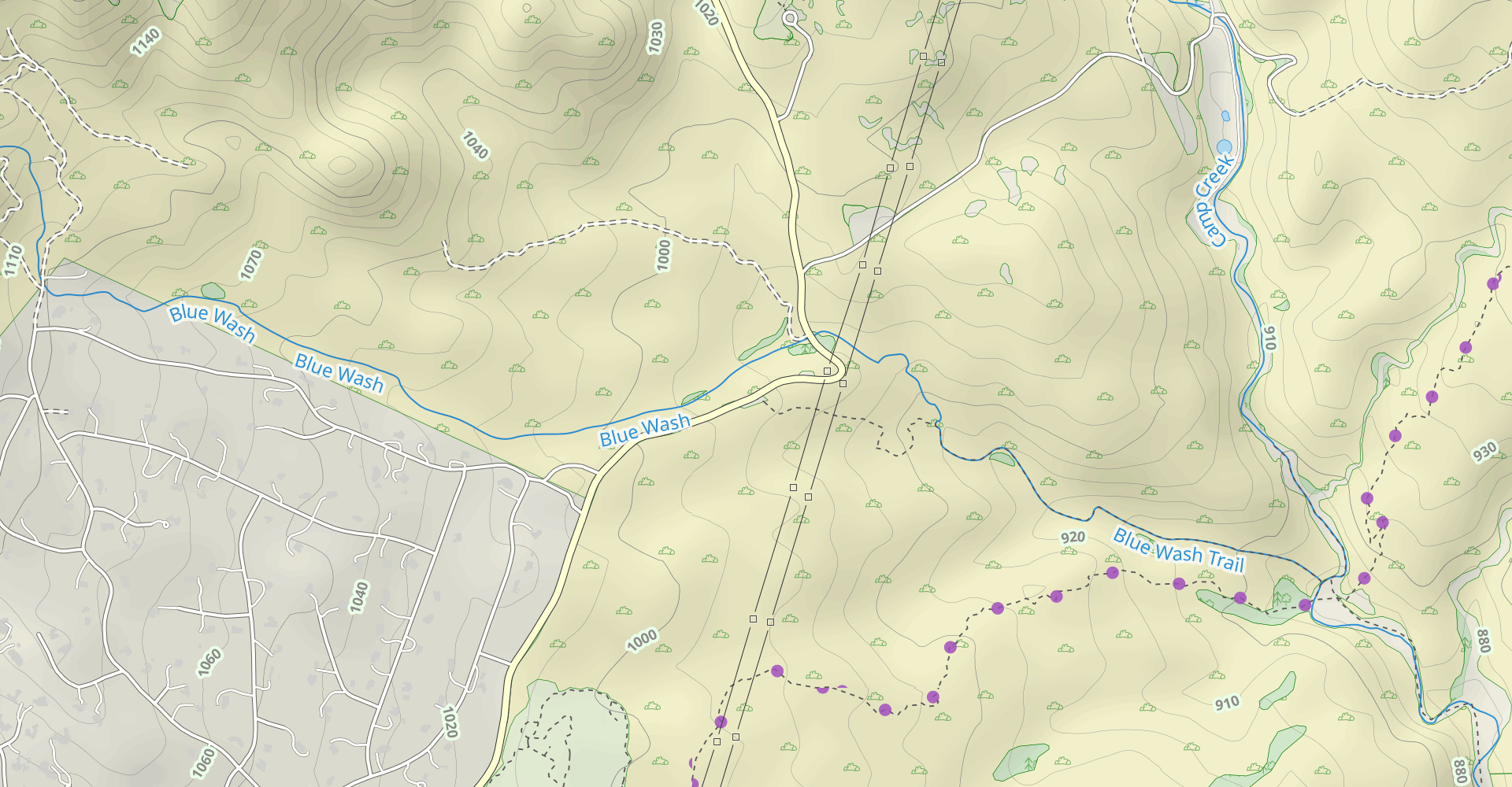 Hike the Blue Wash Trail to Camp Creek Falls