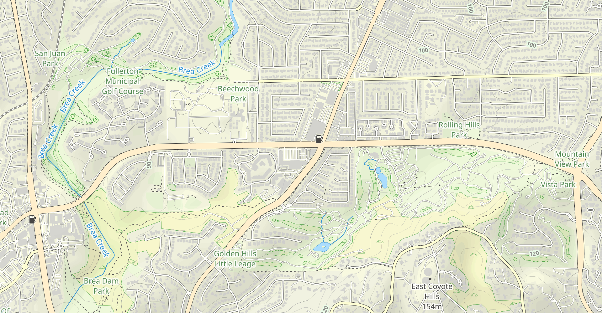 Lost Trail and Brea Dam Trail