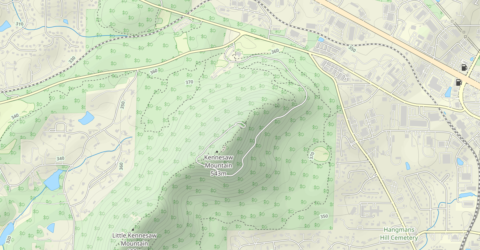 Kennesaw Mountain via Kennesaw Mountain Drive