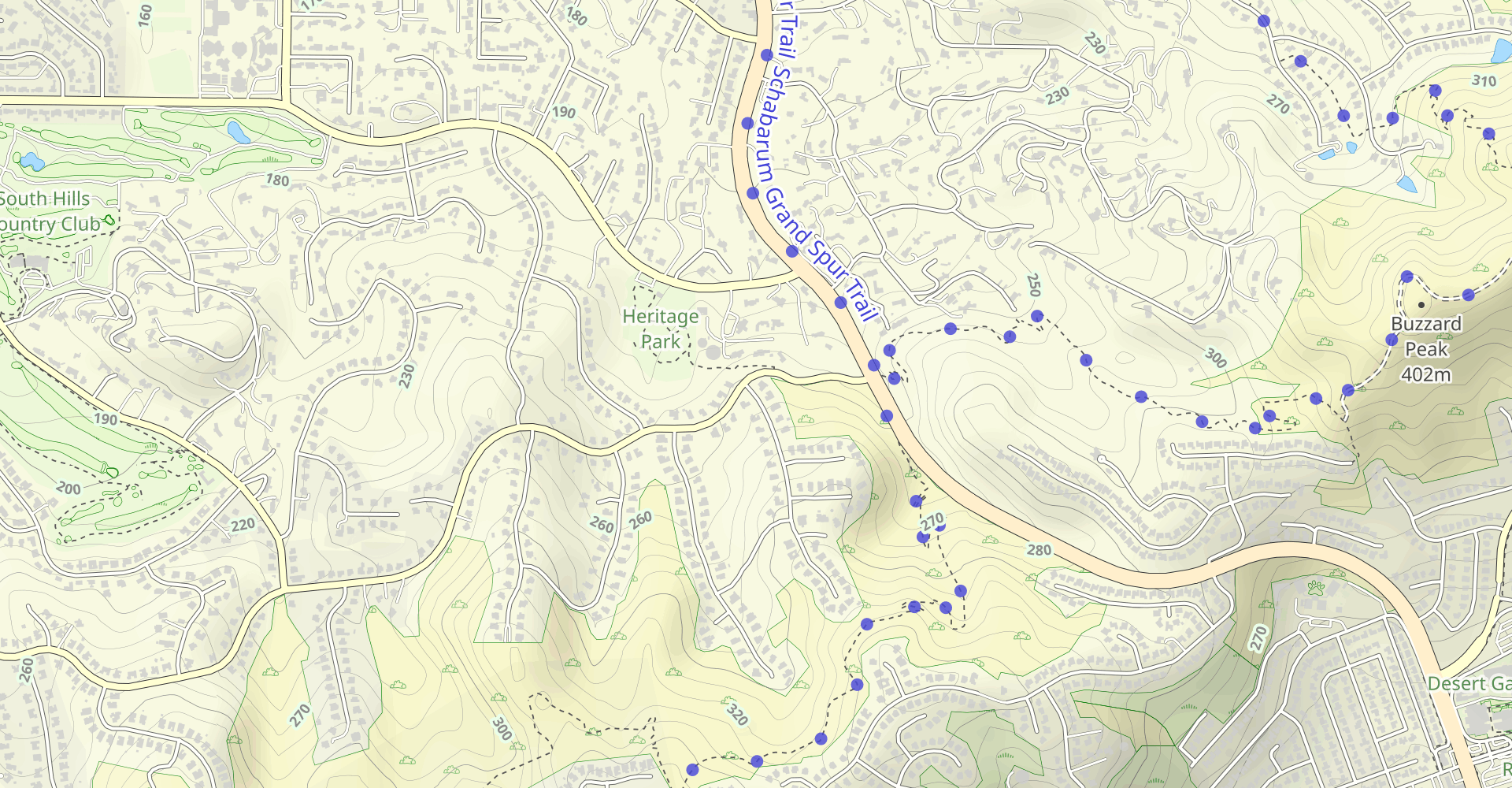 Magnolia Trail to Buzzard Peak Road