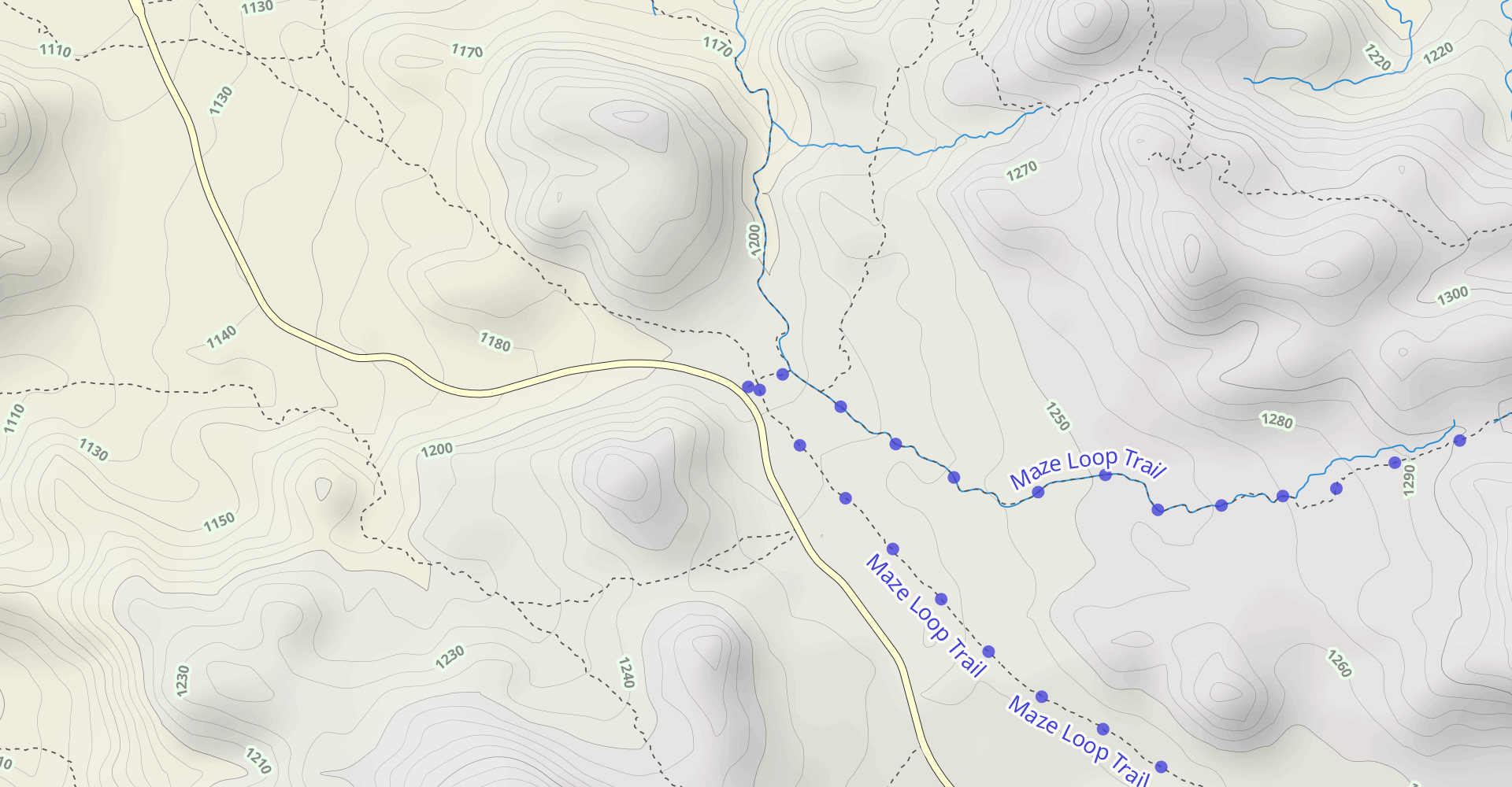 North View and Maze Trails