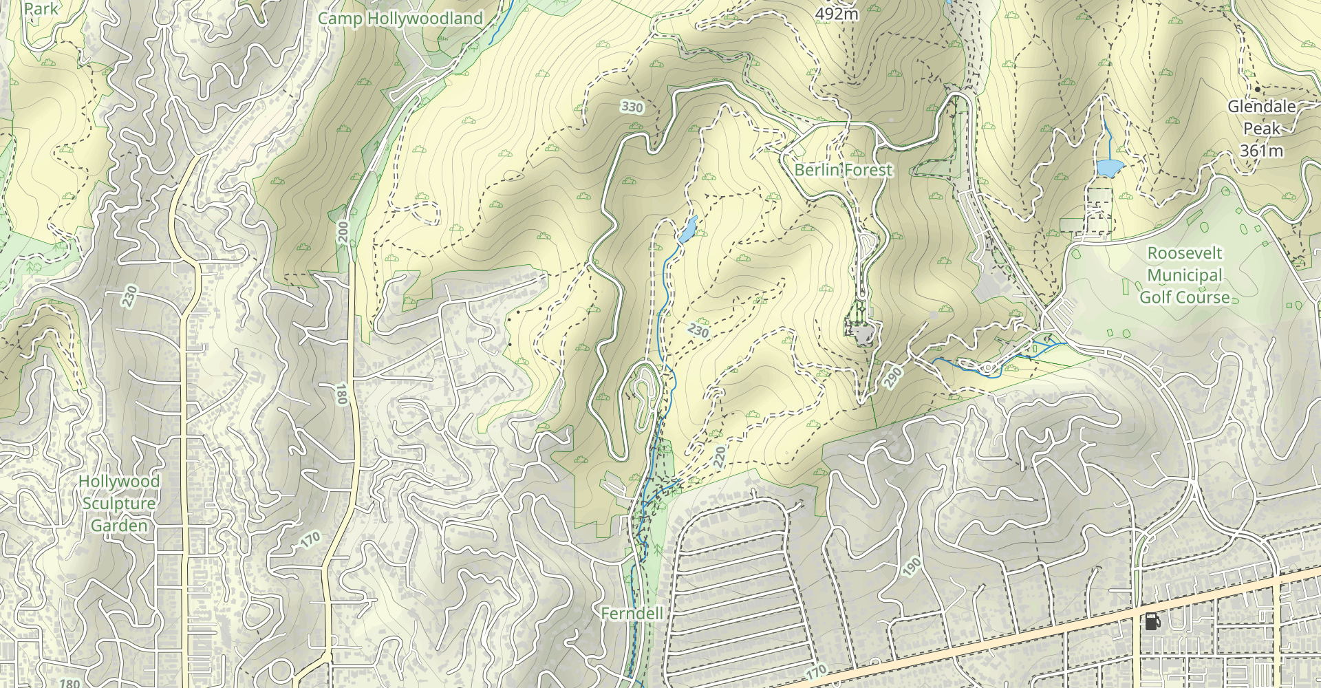 West Trail and Turner Trail to Captains Roost and Mount Hollywood