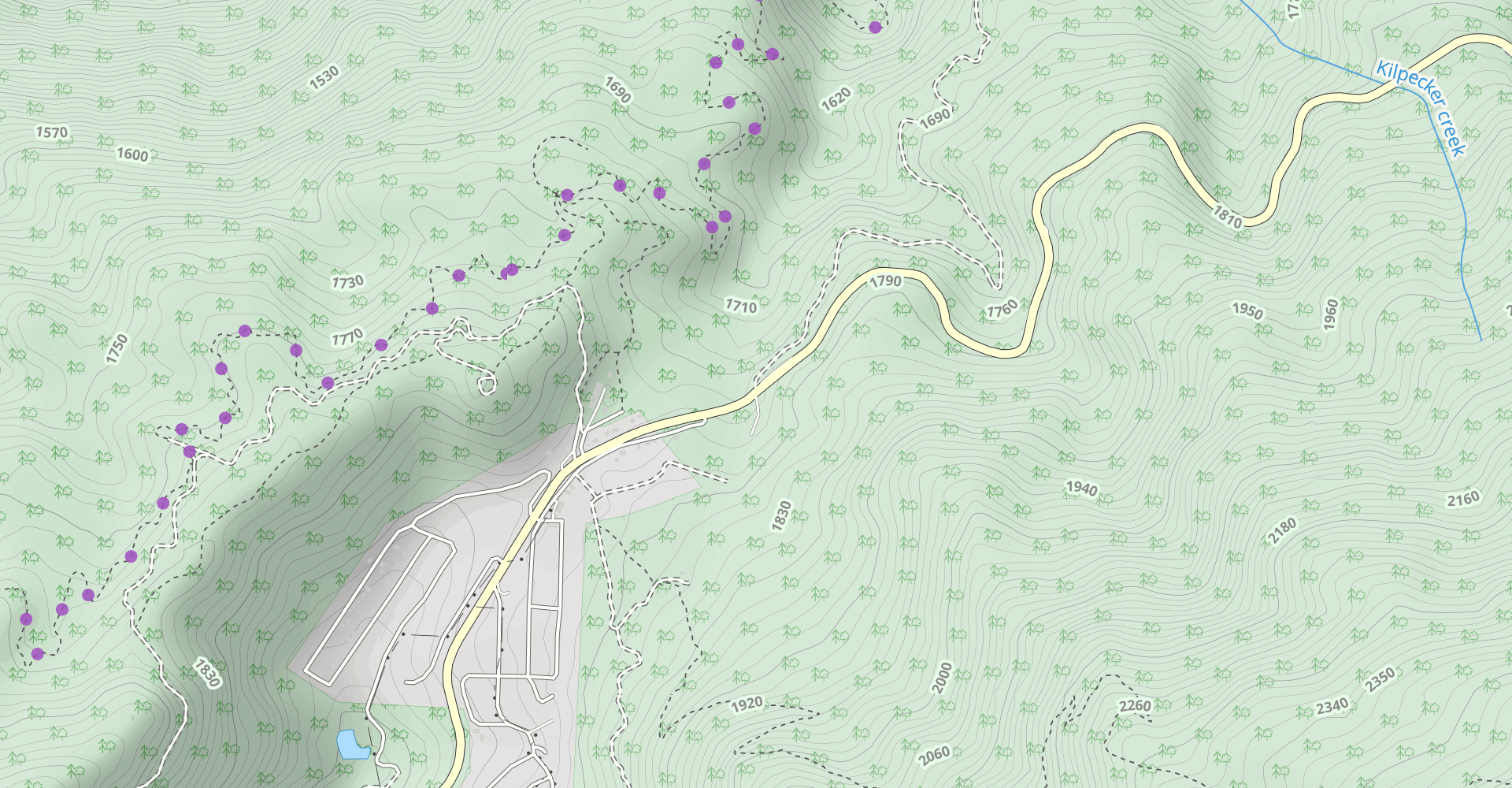 Clark's Grade to 2N08 OHV Trail