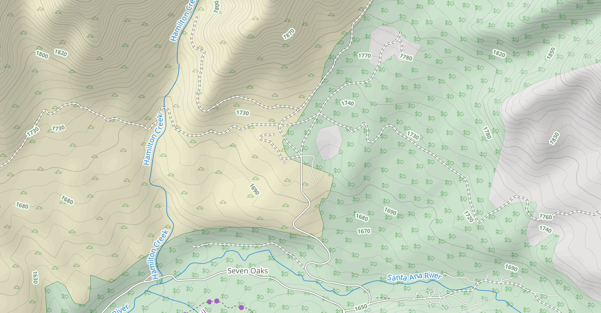 Seven Oaks Trail to Grand View Point