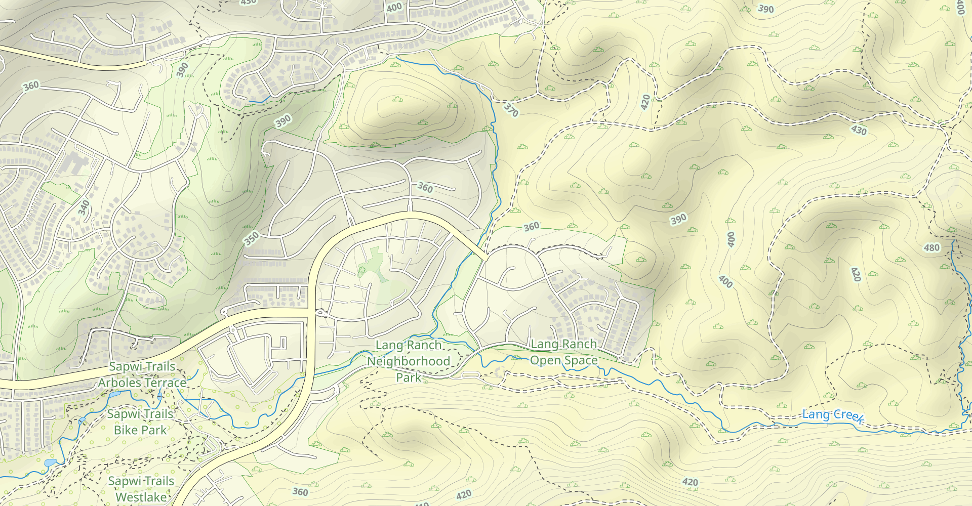 Autumn Ridge to Woodridge Connector to Lang Ranch Ridge