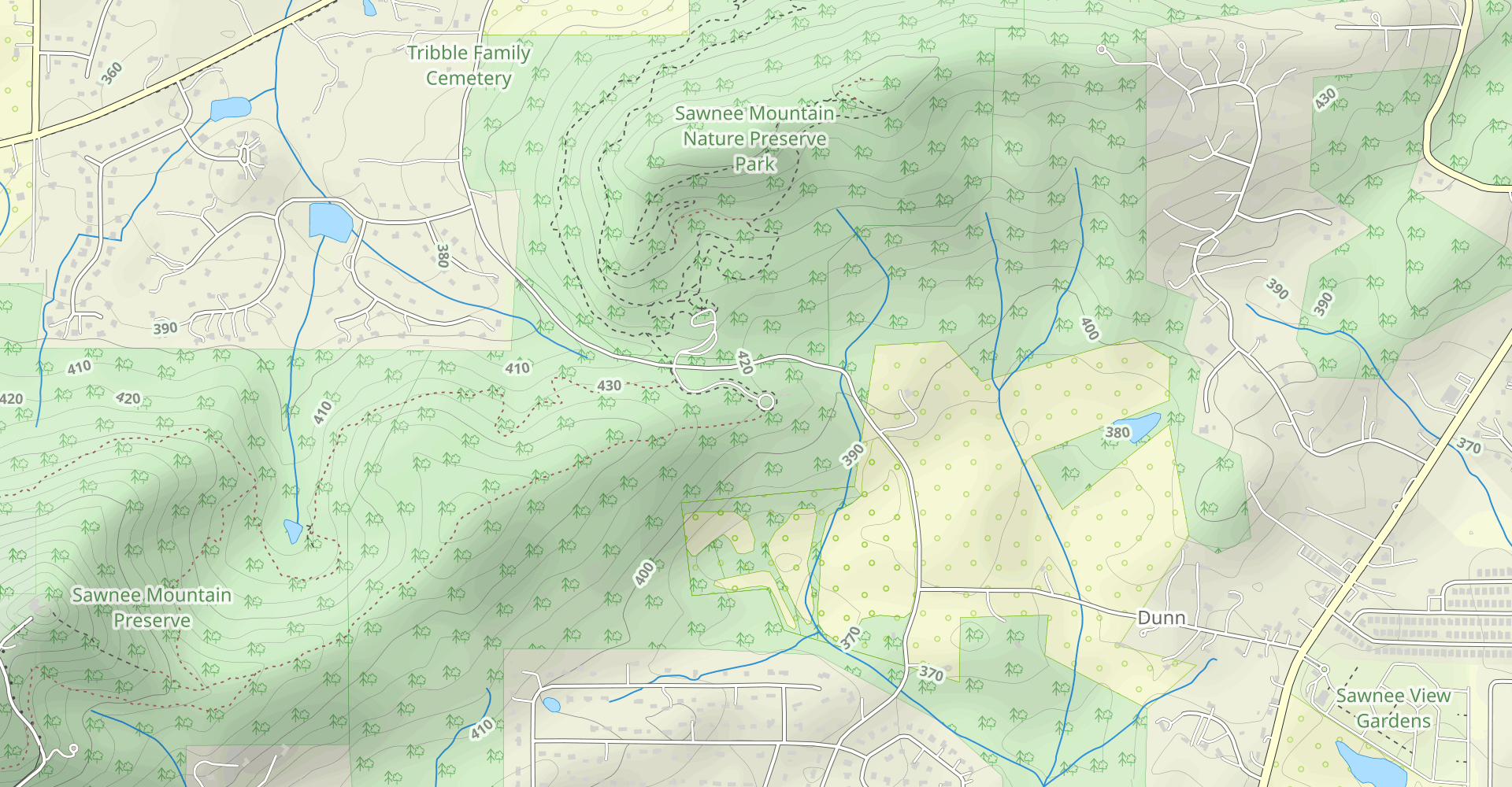 Sawnee Mountain West: Short Loop