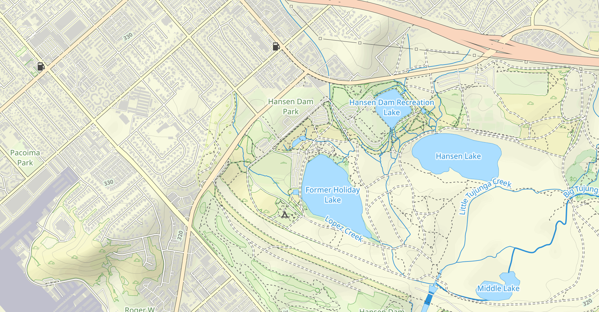 Hansen Dam Bike Path Trail
